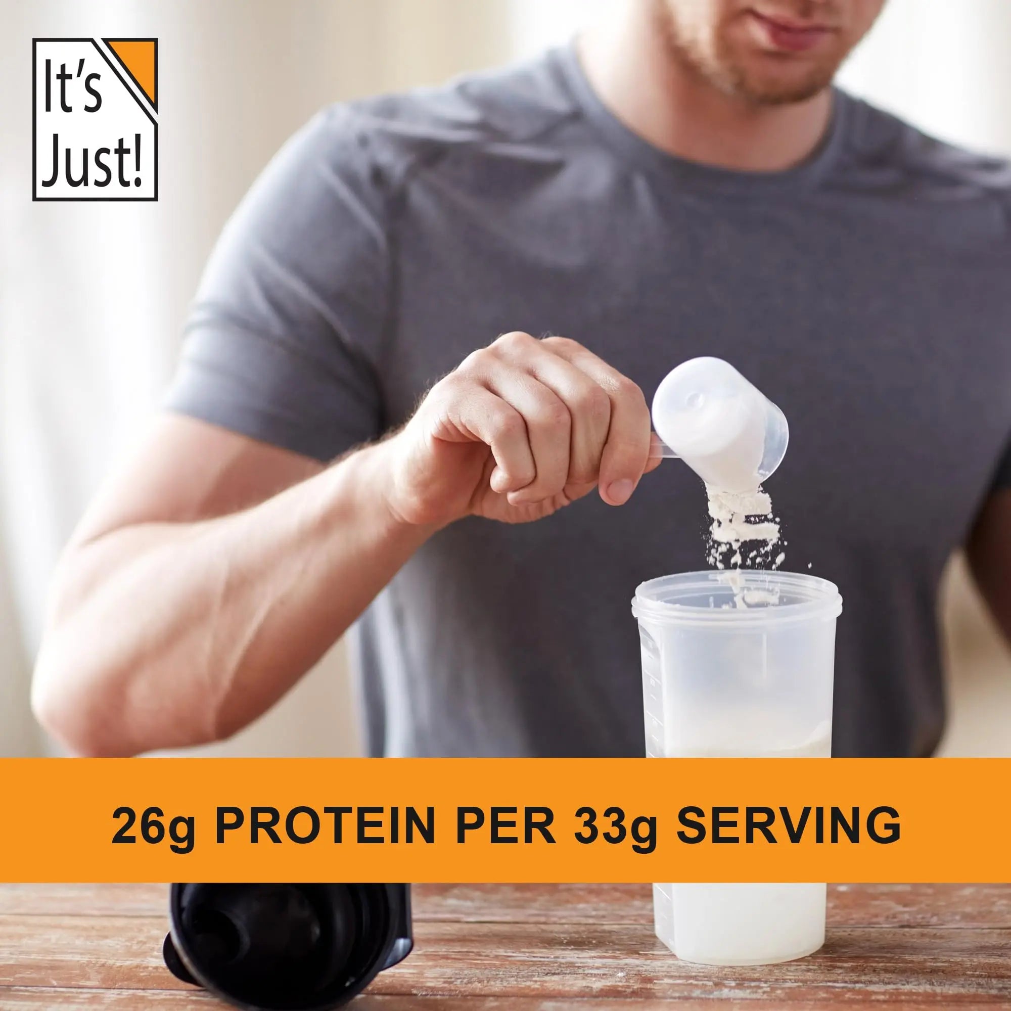It's Just! - 100% Whey Protein Concentrate, Made in USA, Premium WPC-80, No Added It's Just! Au supplements