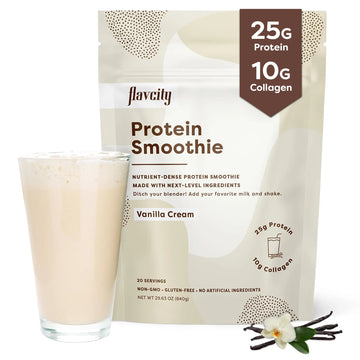 FlavCity Protein Powder Smoothie, Vanilla - 100% Grass-Fed Whey Protein FlavCity Au supplements