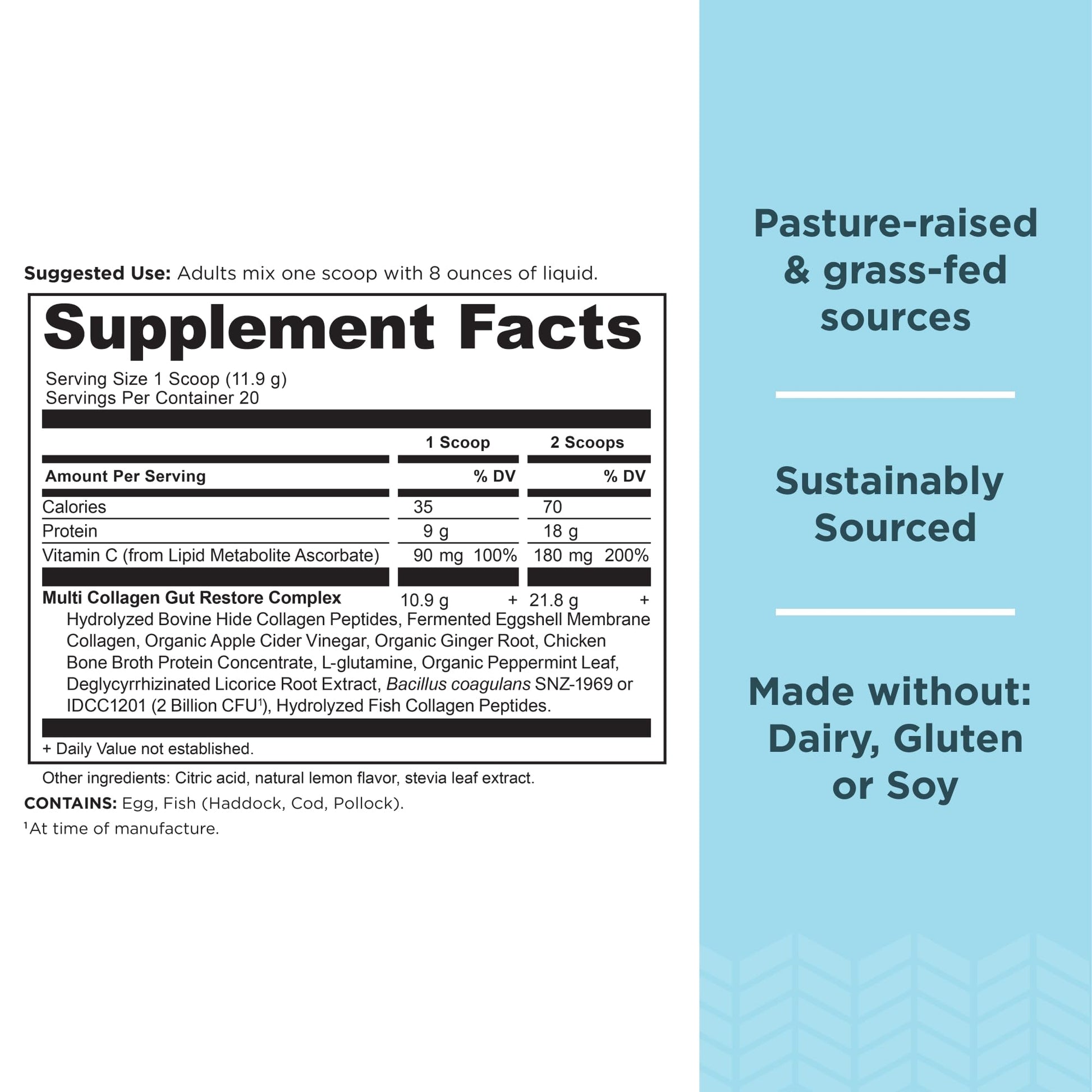 Ancient Nutrition Collagen Powder Protein, Multi Collagen Protein, Hydrolyzed Collagen Peptides Supports Skin and Nails, Joint Supplement (Gut Restore, 20 Servings) Ancient Nutrition Au supplements