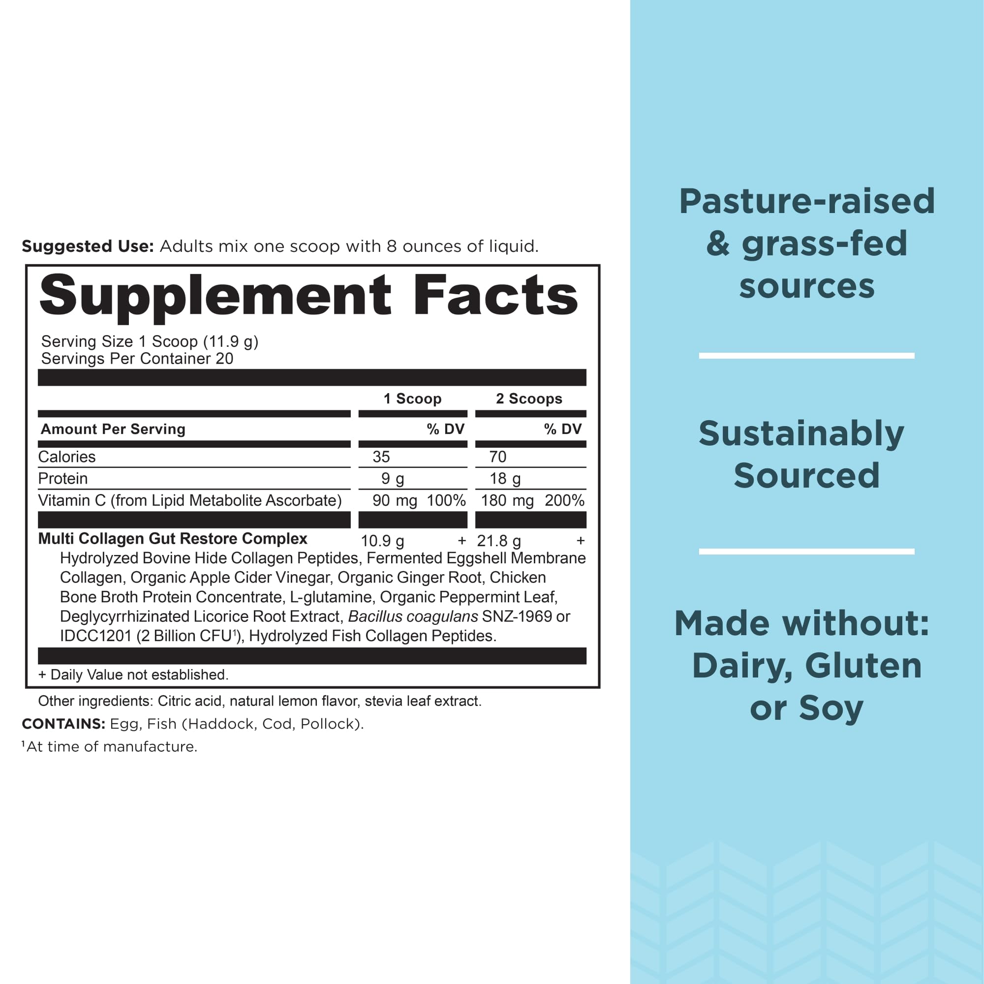 Ancient Nutrition Collagen Powder Protein, Multi Collagen Protein, Hydrolyzed Collagen Peptides Supports Skin and Nails, Joint Supplement (Gut Restore, 20 Servings) Ancient Nutrition Au supplements