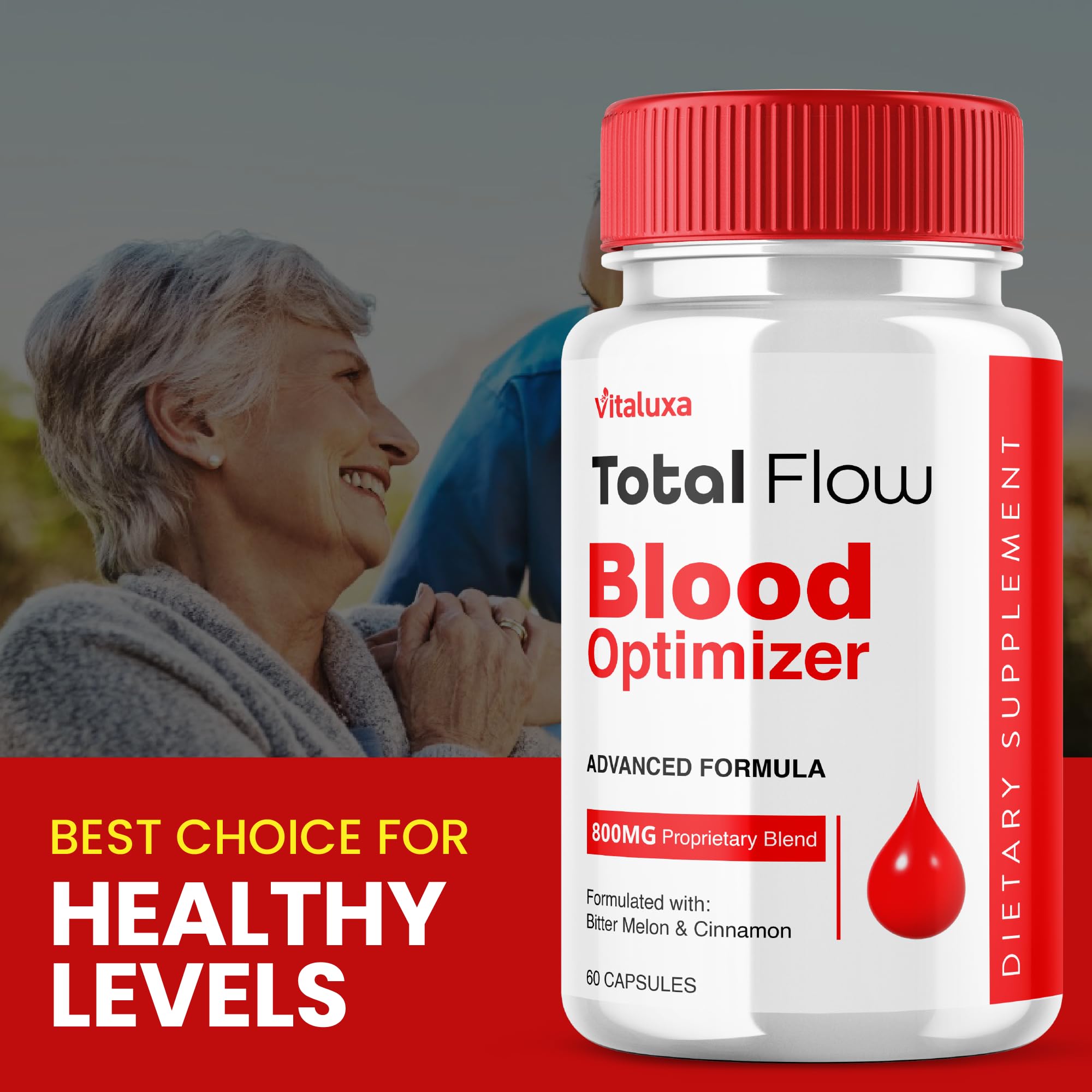 (2 Pack) Total Flow Blood Balance, TotalFlow Blood Support Capsules Supplement Advanced Formula All Natural Optimizer Maximum Strength Daily Health Wellness, TotalFlo Premium Blend Pills (120 Ct) Vitaluxa Au supplements
