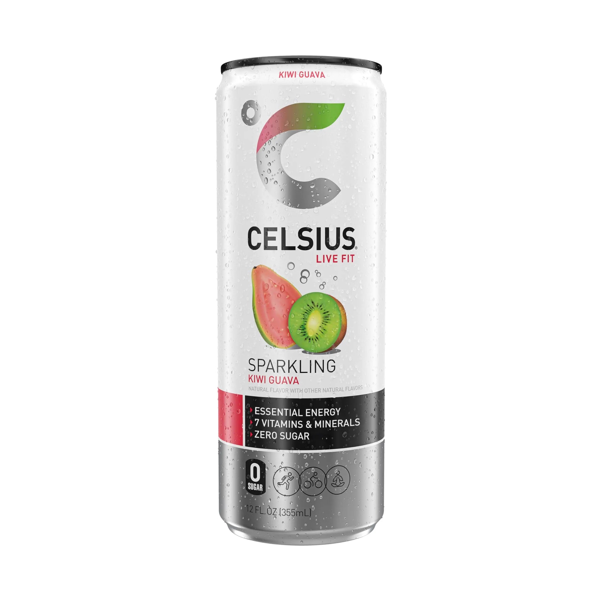 CELSIUS Sparkling Kiwi Guava, Functional Essential Energy Drink 12 Fl Oz (Pack of 12) CELSIUS Au supplements