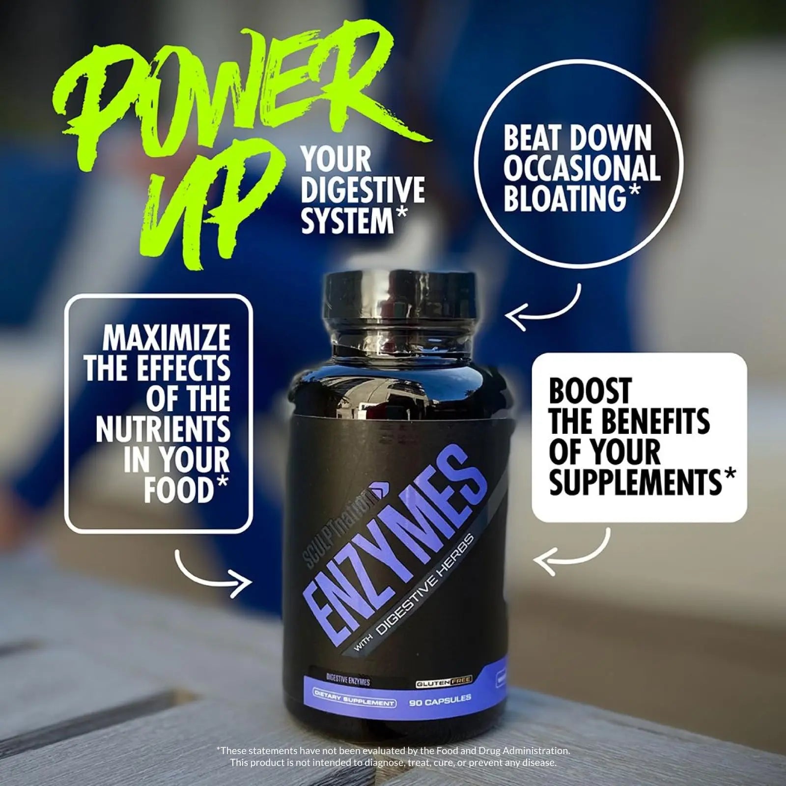 Sculpt Nation by V Shred Digestive Enzymes - Multi Enzyme for Digestion and Gut Health Sculpt Nation Au supplements
