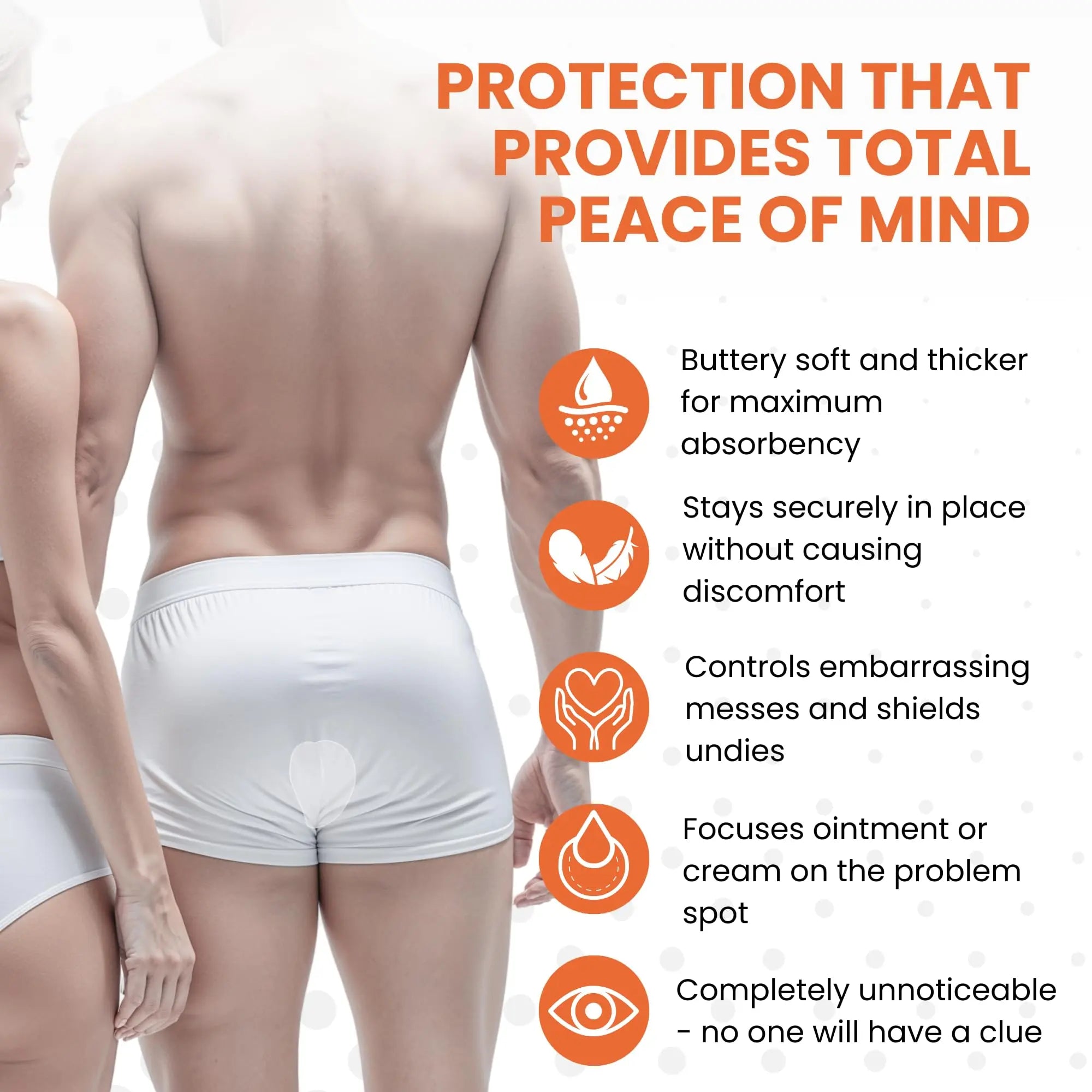 Butts Are Messy - Control The Mess. ANUPAD Premium Absorbent Pads. Confidently Handle Bowel Leakage, Bleeding Hemorrhoids, And The Mess Hemorrhoid Ointments Make. ANUPAD Au supplements