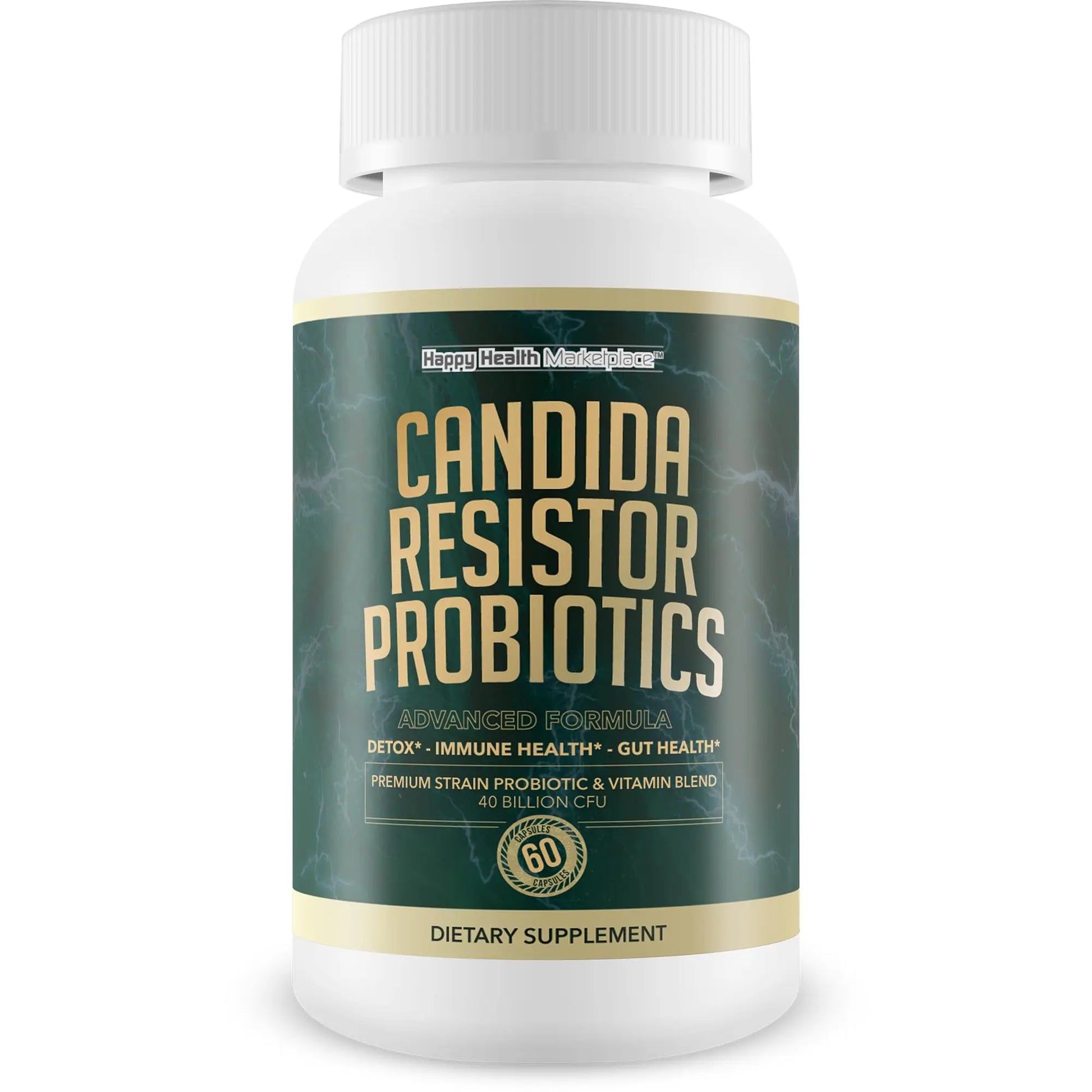 Candida Resistor Probiotics - Our Best Candida Support Capsules - Our Pills for Candida Happy Health Marketplace Au supplements