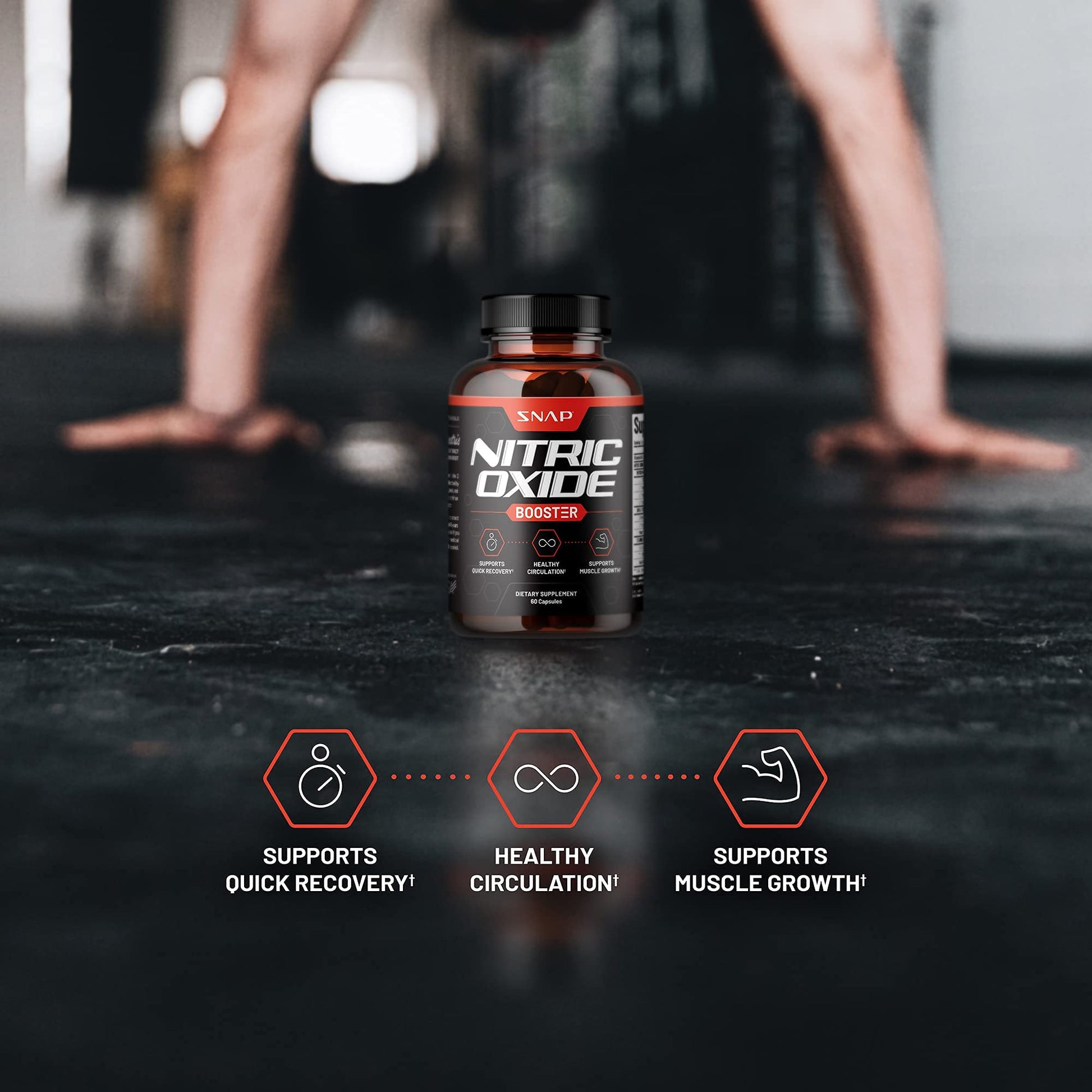 Snap Supplements Nitric Oxide + Testo Booster (2 Products) Snap Supplements Au supplements