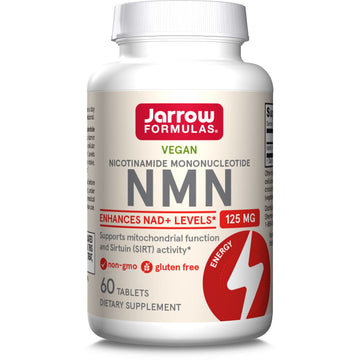Jarrow Formulas Nicotinamide Mononucleotide (NMN) - 60 Tablets - Supports Energy Production - Dietary Supplement - Vegan, Gluten Free, Non-GMO - 60 Servings (Packaging May Vary) Jarrow Formulas Au supplements