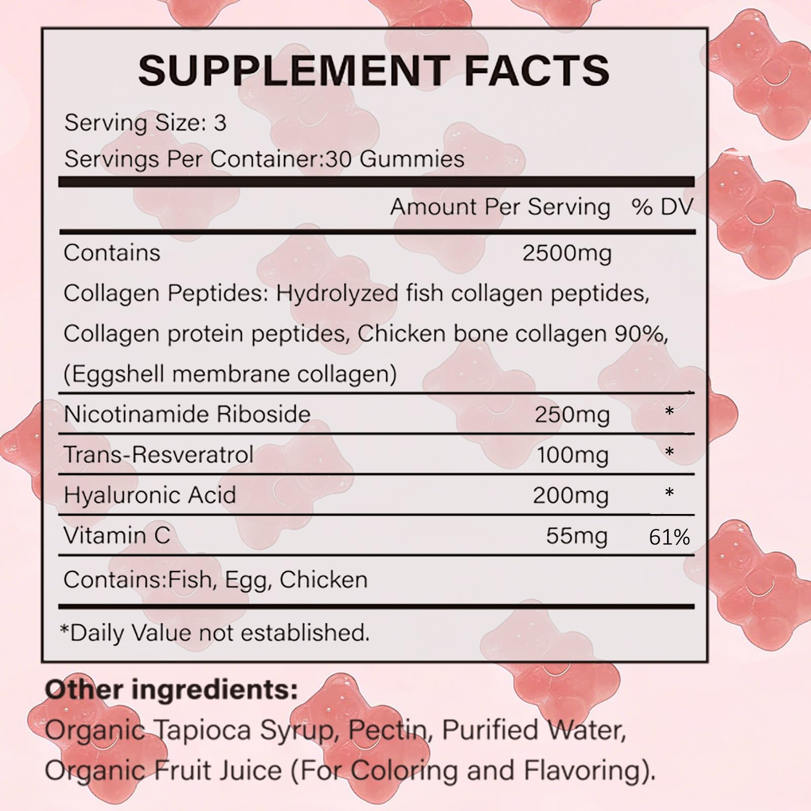 PBZPBZ Glow Collagen Gummies with Hyaluronic Acid & Resveratrol | Gentle Support for Skin, Hair & Nail Care | Non-GMO | 90 Count (1) PBZPBZ Au supplements