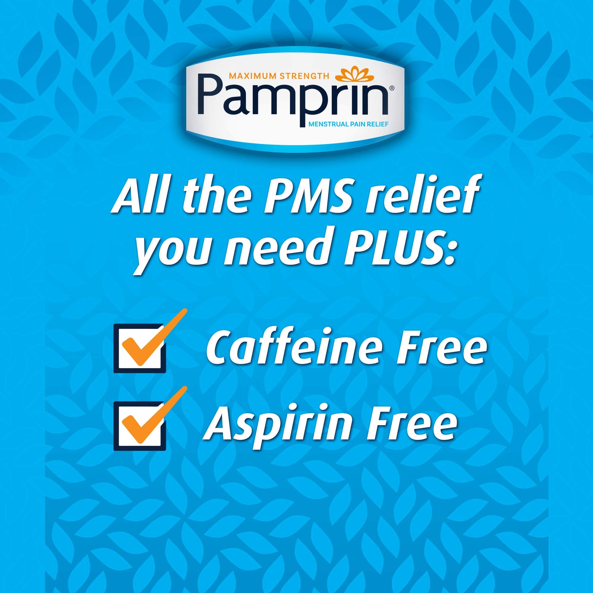Pamprin Multi-Symptom Formula, with Acetaminophen, Menstrual Period Symptoms Relief including Cramps, Pain, Irritability and Bloating, 40 Caplets (Pack of 5) Pamprin Au supplements