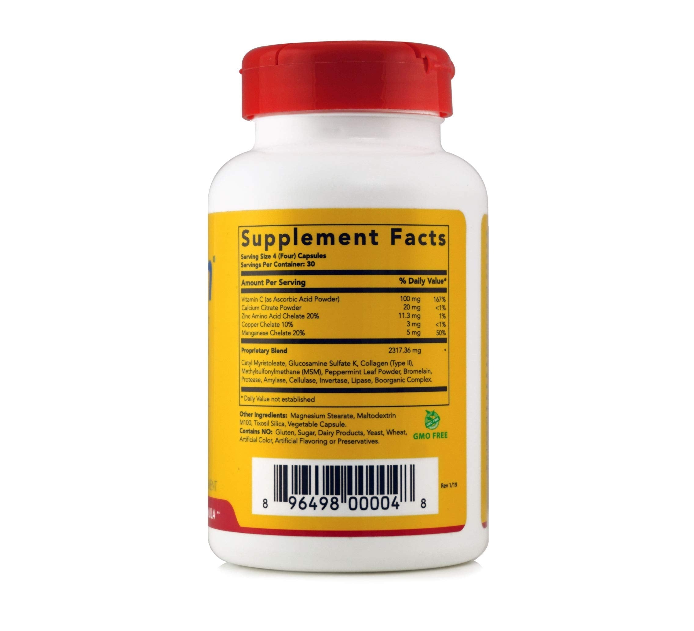 Flexcin Extra Strength Joint Formula with CM8 (Cetyl Myristoleate) - Joint Supplements for Men and Women with Glucosamine, MSM, Collagen Type II - 120 Capsules Flexcin Au supplements