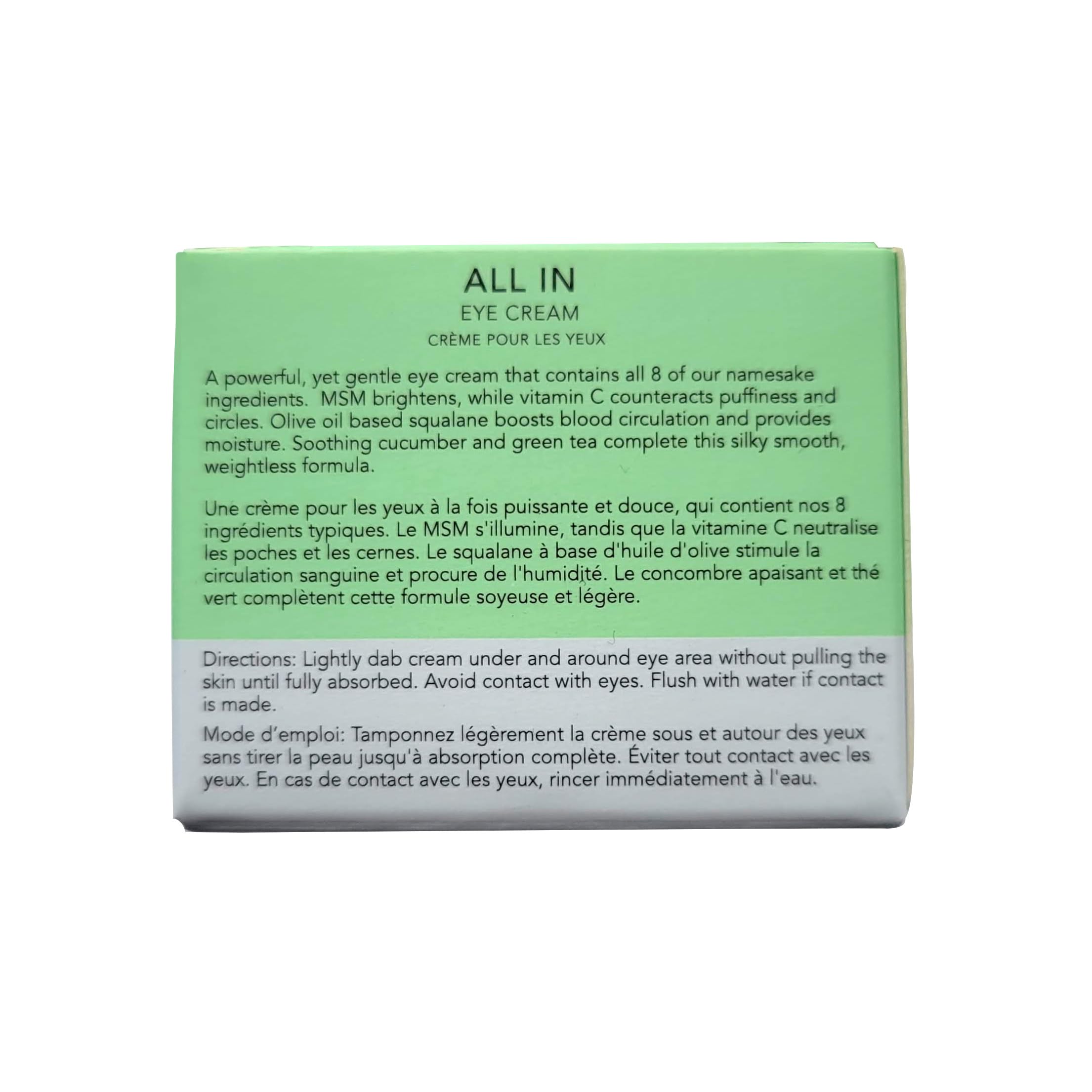 Eight Saints Skin Care All In Eye Cream, Natural and Organic Anti Aging Under Eye Cream to Reduce Puffiness, Wrinkles, and Under Eye Bags, Dark Circles Under Eye Treatment, 0.5 Ounces Eight Saints Au supplements