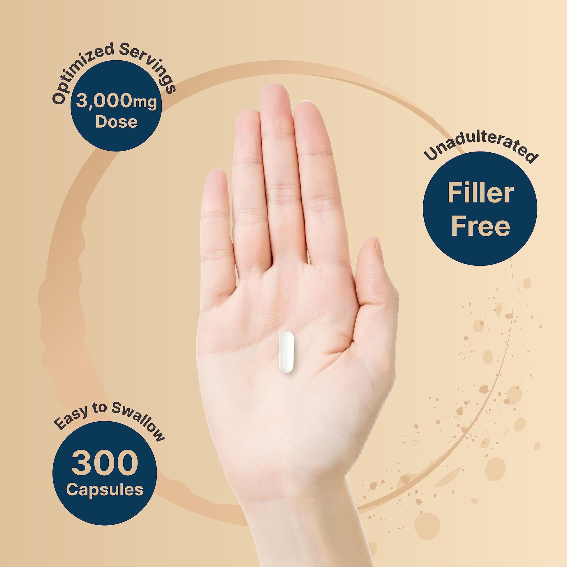 Creatine Monohydrate Capsules 3,000mg Per Serving, 300 Count | Micronized, Unflavored Creatine Pills | Pre-Workout & Muscle Strength Support | Easy to Swallow, Filler-Free | 50 Servings NatureBell Au supplements