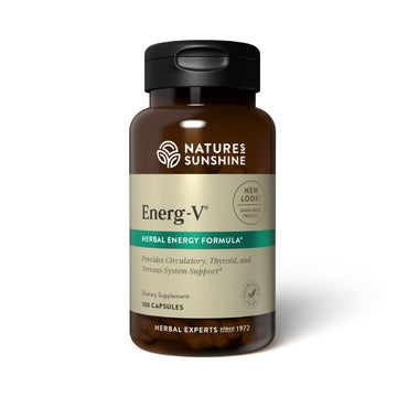 Nature's Sunshine Energ-V - Herbal Blend to Support Energy Levels (100 Capsules) Nature's Sunshine Au supplements