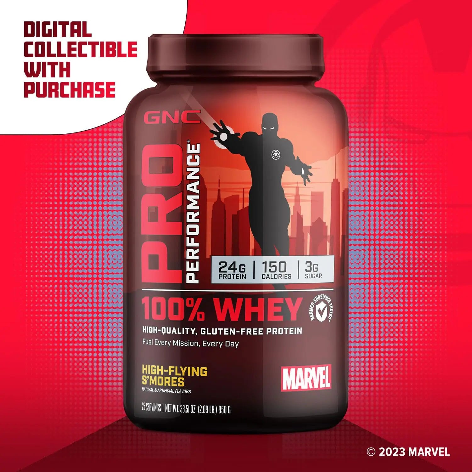 GNC Pro Performance 100% Whey - Marvel: High-Flying S'Mores - 25 Servings GNC Au supplements