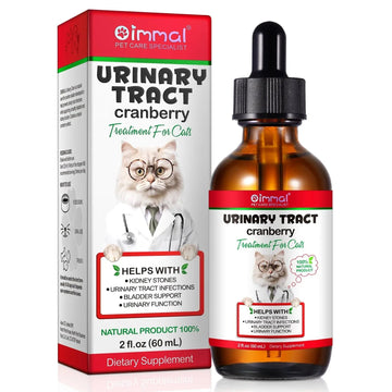 Cat Urinary Tract Infection Treatment, Cat UTI Treatment Drops Supports Bladder, Kidney Stone, Cranberry Kidney Bladder Support Supplement, Chicken Flavor, 60ml BTQAFVZT Au supplements