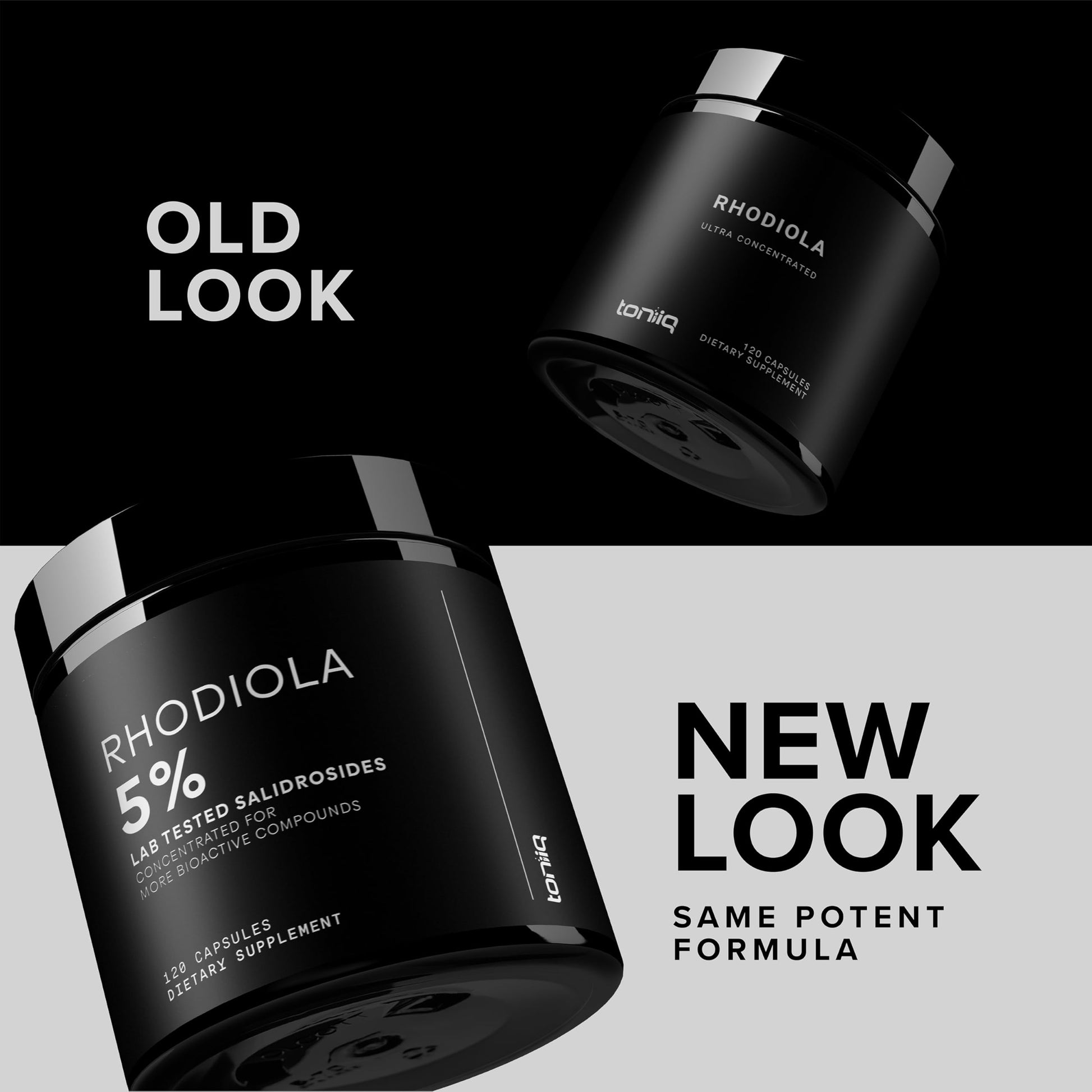 Toniiq Triple-Strength 600mg Rhodiola Rosea - 120 Capsules - 5% Salidroside Concentrated Extract - Highly Purified and Bioavailable Toniiq Au supplements