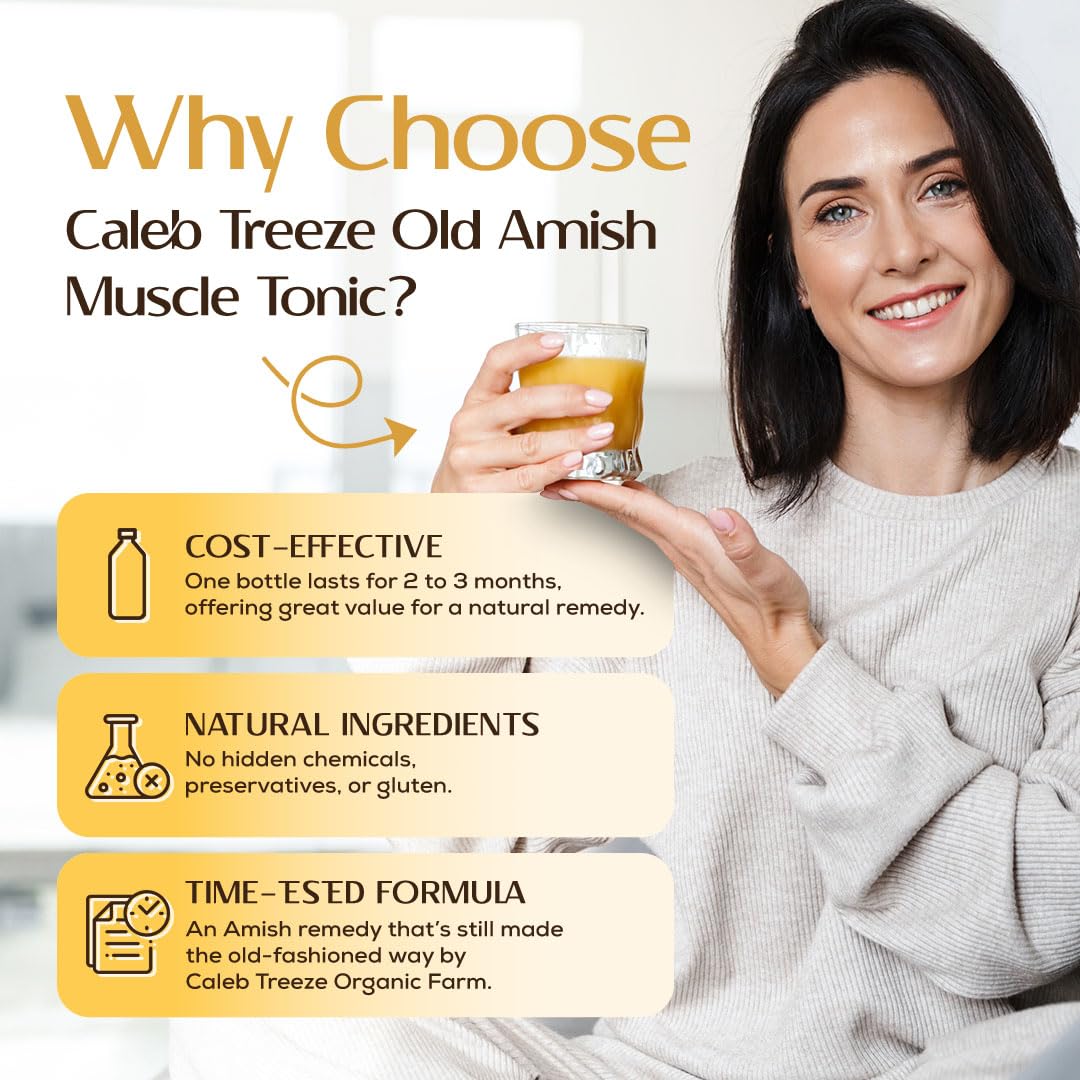 Caleb Treeze Old Amish Muscle Tonic 8 fl oz, Leg Cramps Relief, Foot Cramps Relief, Restless Legs, Muscle Cramps & Spasm Relief Caleb Treeze Au supplements