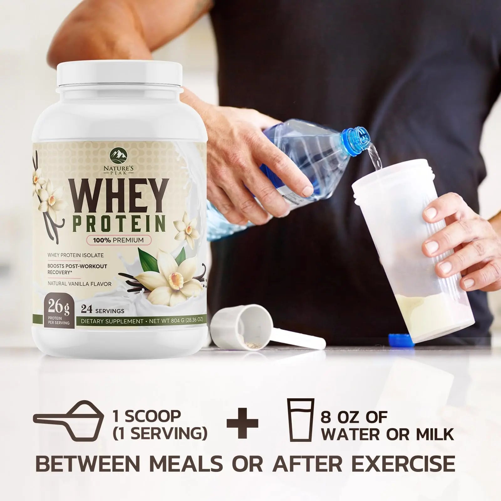 Nature's Protein Powder, 100% Whey Protein Powder Isolate, Immune Support, BCAAs Nature's Peak Au supplements