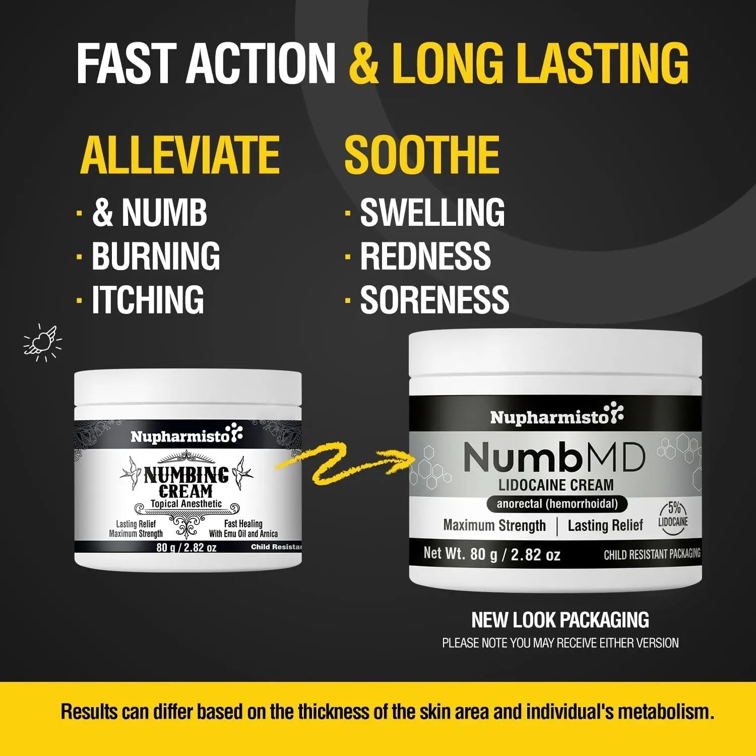 Nupharmisto Numbing Cream Maximum Strength : Long Lasting Numbing Cream with 5X Numbing - Emu Oil and Arnica 80 g / 2.82 oz Nupharmisto Au supplements