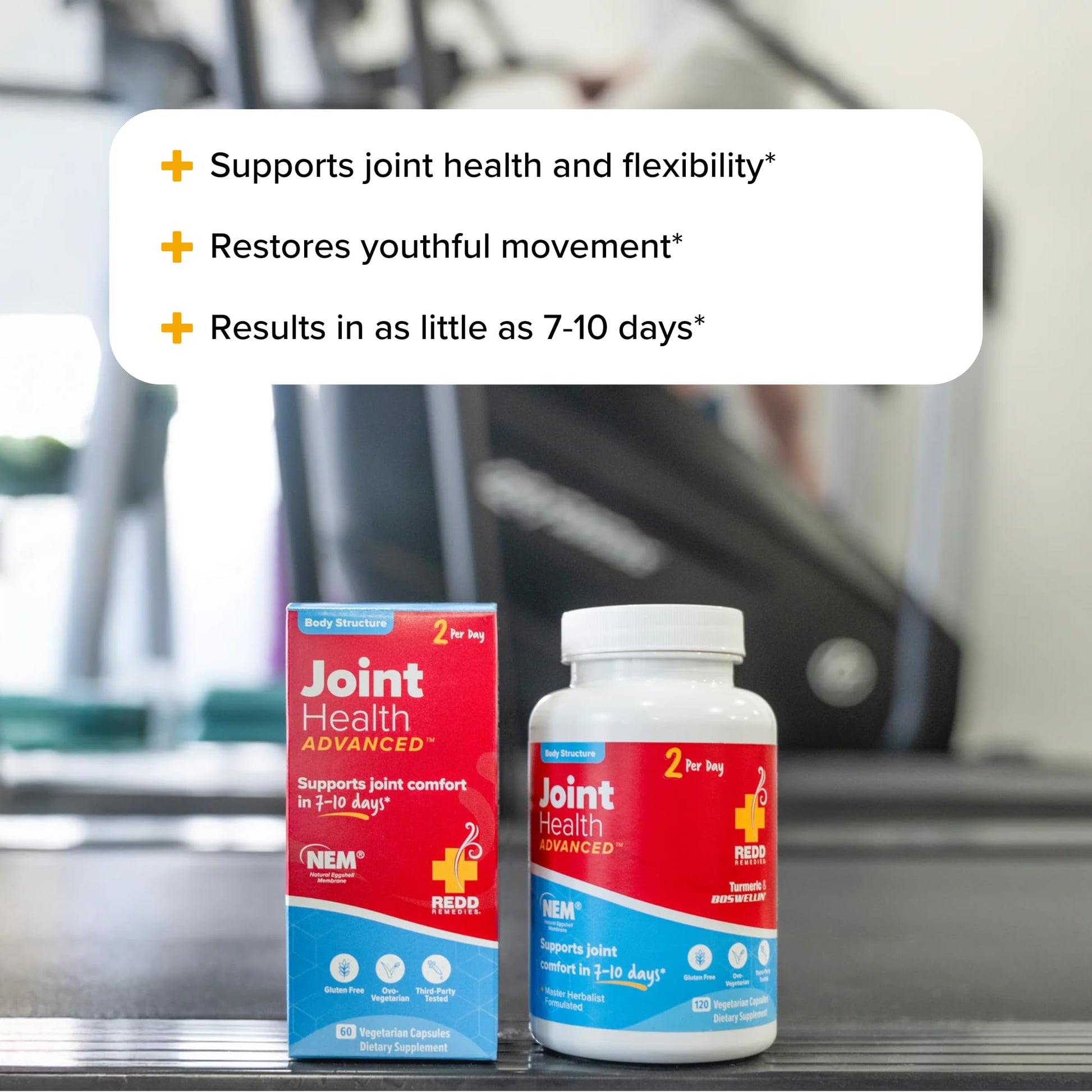Redd Remedies, Joint Health Advanced, Helps Strengthen Connective Tissue and Cartilage, Fast-Acting Comfort with Boswellia Serrata and Turmeric, 120 Vegetarian Capsules Redd Remedies Au supplements