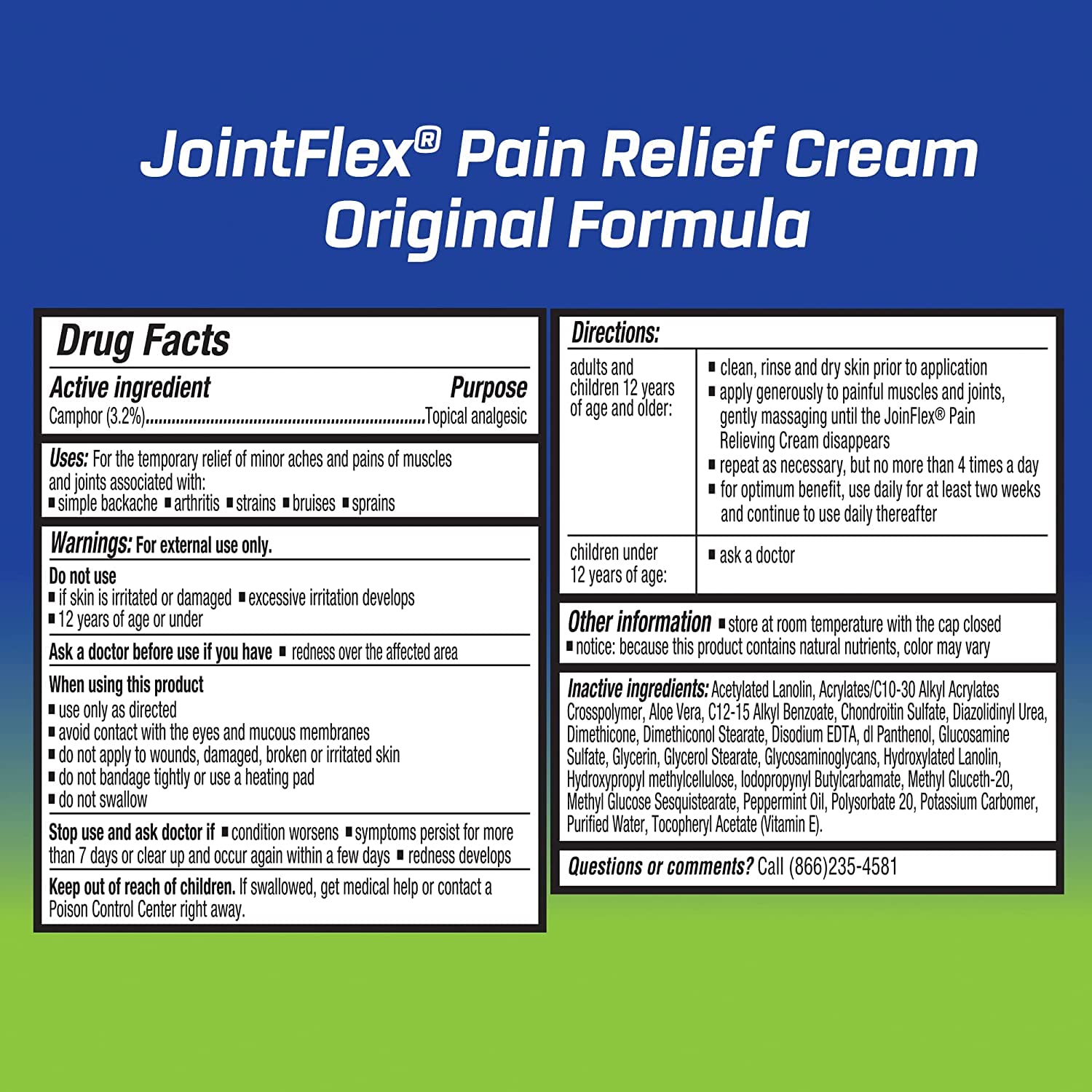 JointFlex Arthritis Pain Relief Cream, 4 oz Per Tube (10 Pack) JointFlex Au supplements