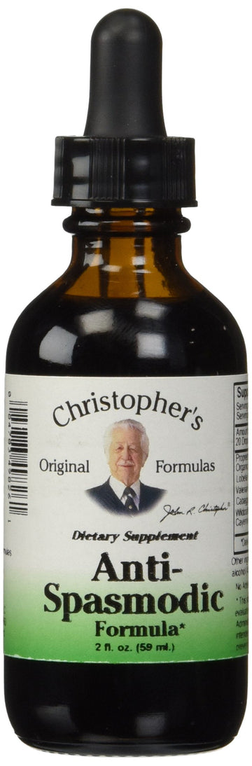 Christopher’s Original Formulas Anti-Spasmodic Formula | 2 oz Liquid Herbal Supplement | Synergistic Blend for Nervous System Support | Skullcap, Valerian & Cayenne Christopher's Original Formulas Au supplements