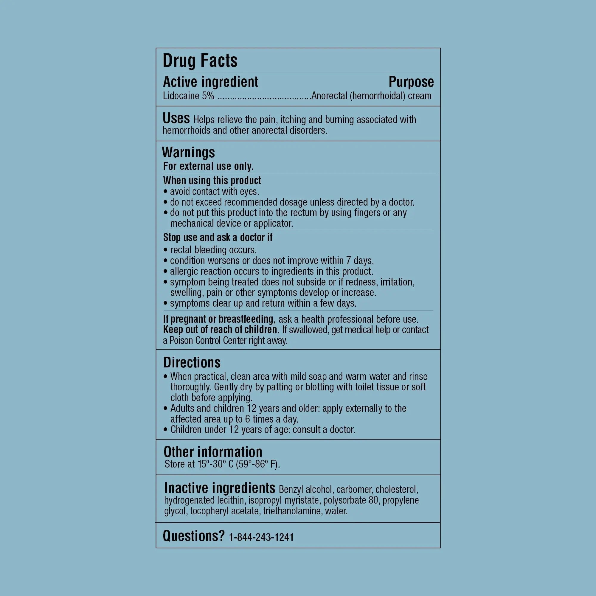 Curist 5% Lidocaine Numbing Cream - 6 oz (170 g) XL Tube - Soothing Numbing Cream for Temporary Discomfort, Itching, and Burning from Hemorrhoids Lidocaine 5% (1 Pack - 6 oz Tube) Curist Au supplements