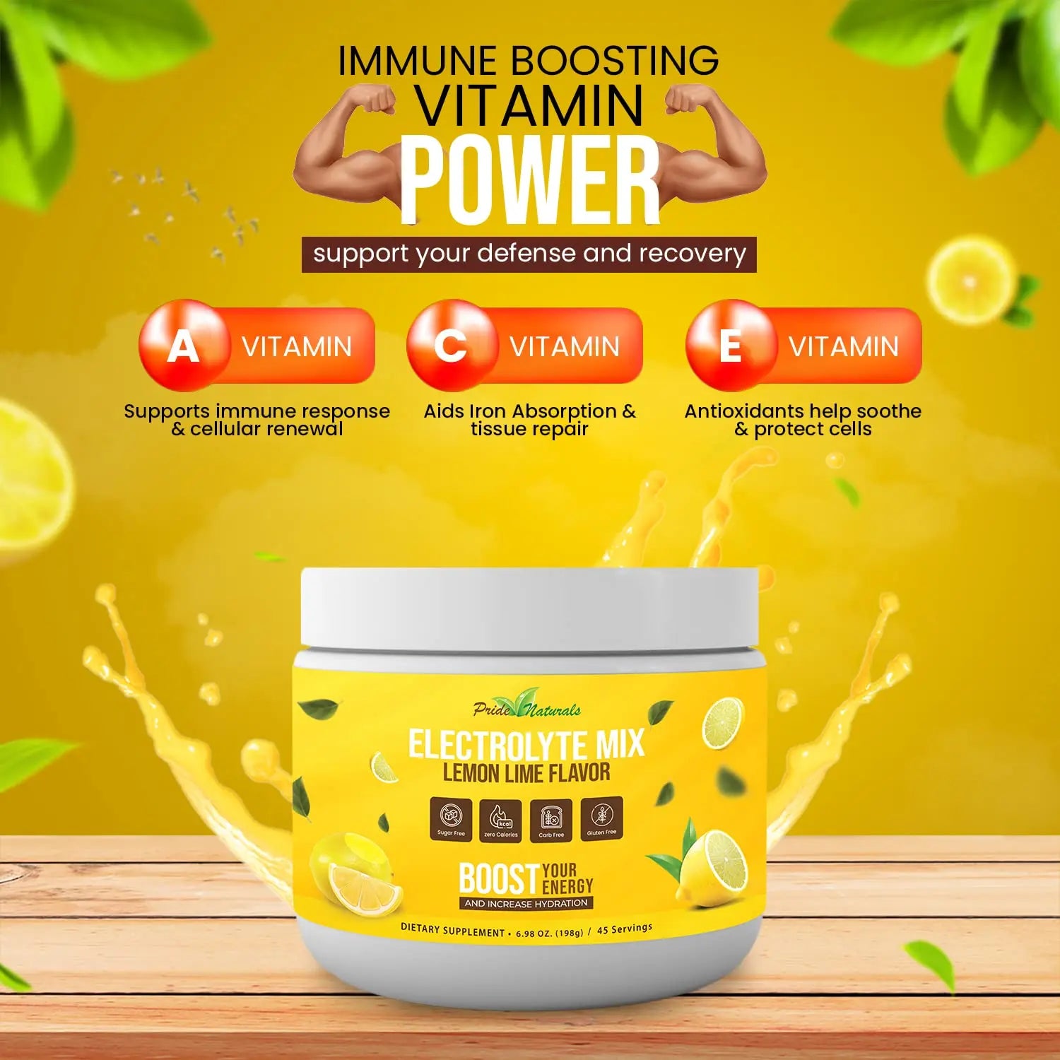 Electrolyte Powder - Refreshing Workout Recovery Electrolytes, Sugar Free, Gluten Free Pride Naturals, Inc Au supplements