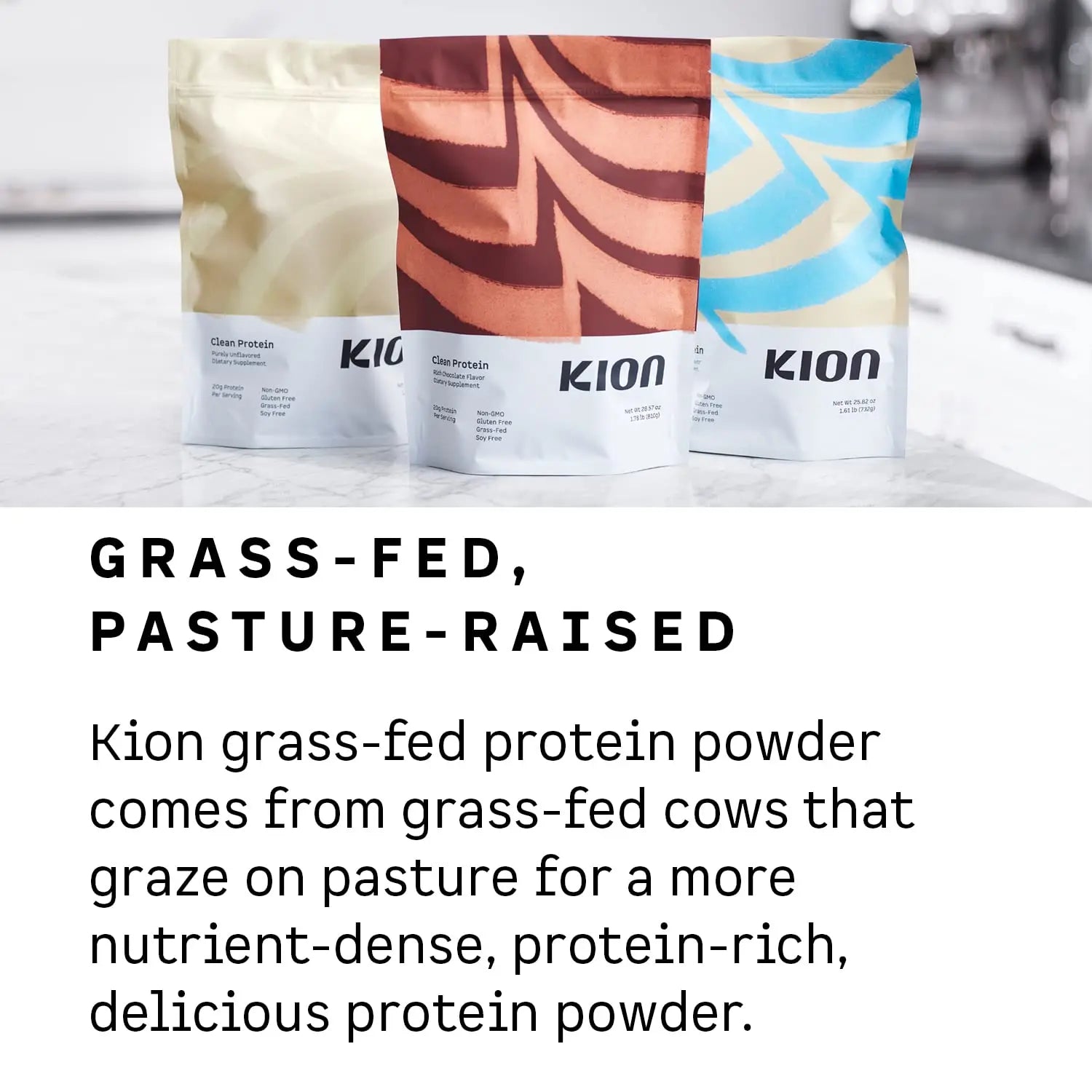 Kion Clean Protein | Grass-Fed & Pasture-Raised Whey Isolate Protein Powder Kion Au supplements