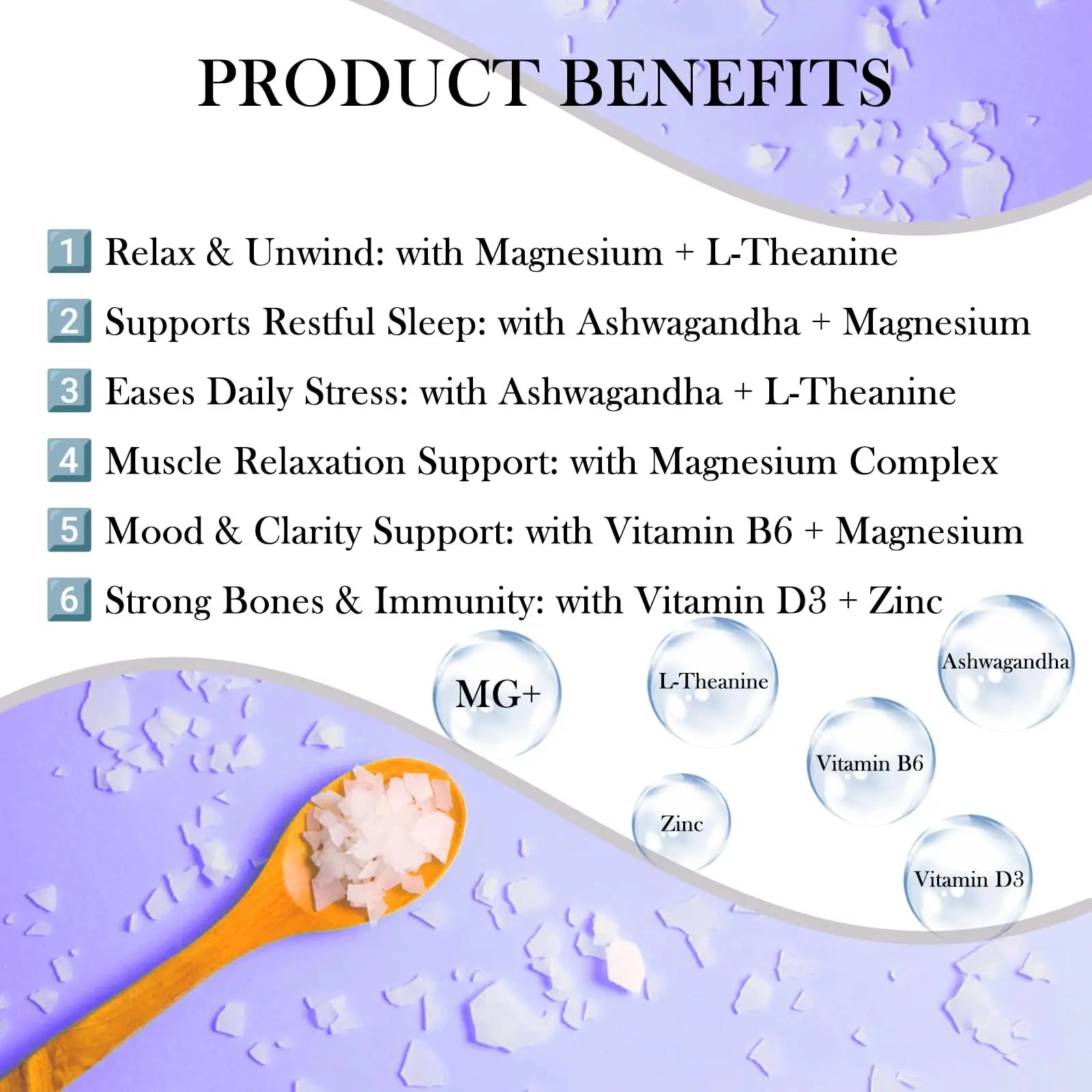 MATOP Magnesium Complex for Women Gummies - 8 in 1 Triple Magnesium Complex (Glycinate, Malate, Citrate) with L-Theanine, Ashwagandha, Vitamin D3, B6 & Zinc - Stress, Calm & Focus - 90 Vegan Gummies MATOP Au supplements