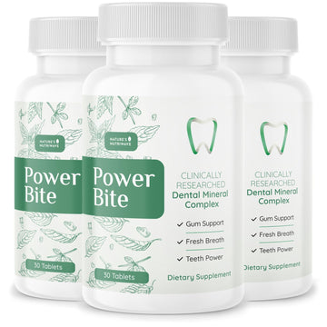 Power Bite Tablets – Mineral Complex with Calcium, Xylitol, Myrrh & Clove Oil – Natural Chewable Formula – Made in USA, Non-GMO, GMP Certified – 30 Tablets – 3 Month Supply Nature’s NutriWave Au supplements