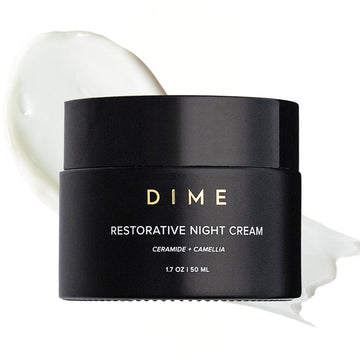 DIME Beauty Restorative Night Cream, Facial Moisturizer with Ceramides and Sea Buckthorn, 1.7 oz / 50 ml in Pump DIME Au supplements