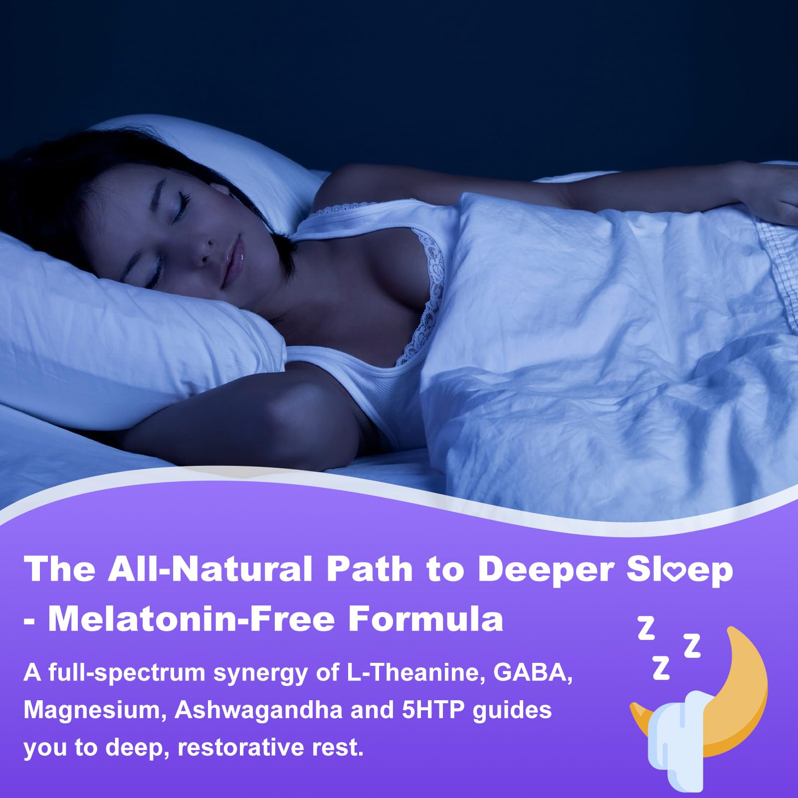 Sugar Free L-Theanine Gummies, L Theanine Supplement for Adults & Kids, L'Theanine with Ashwagandha, Magnesium, 5HTP & GABA - Support Calm, Relax, zzZ, Focus, Vegan Strawberry Flavor, 60 Count Flyrocer Au supplements