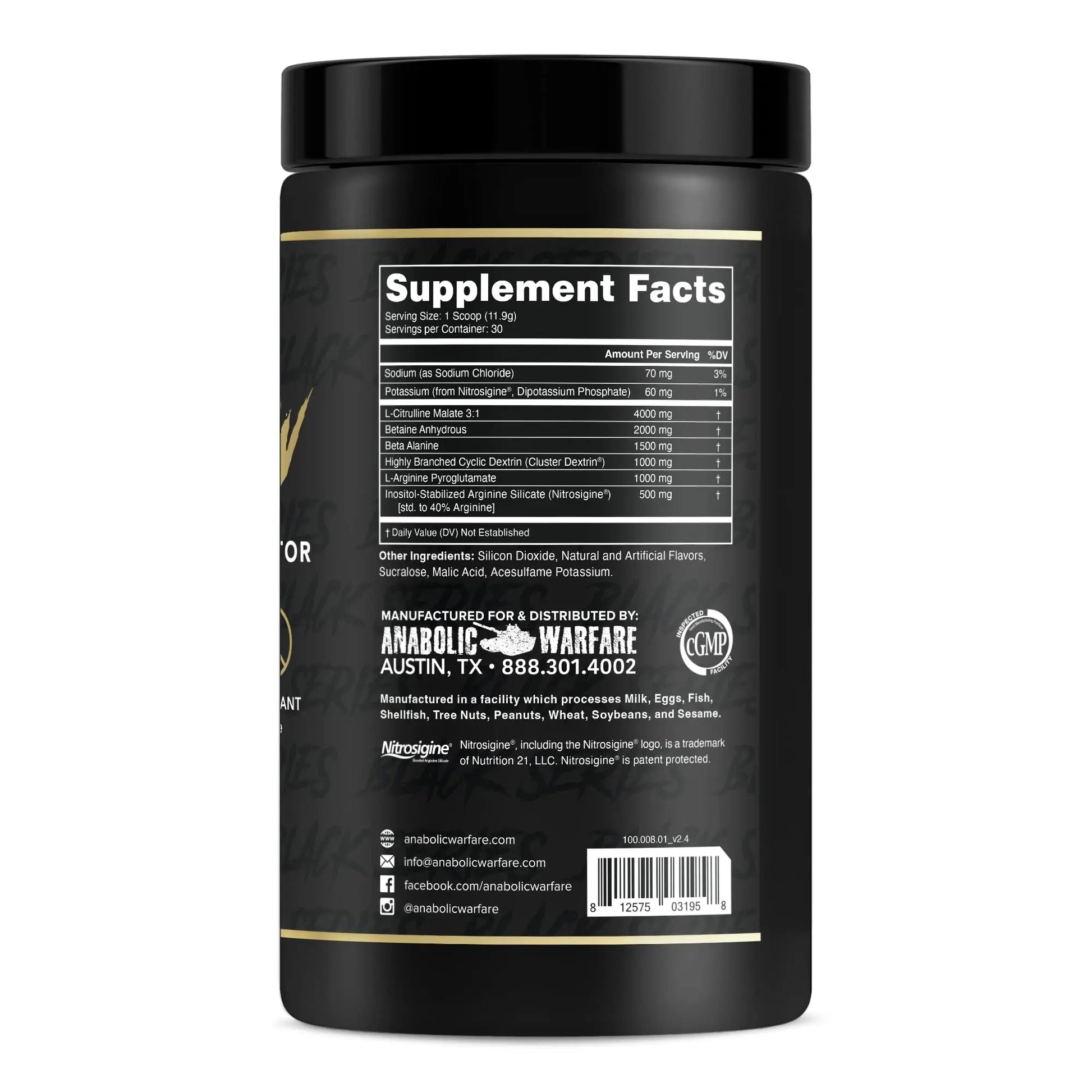 Anabolic Warfare Pump-N-Grow Muscle Pump Supplement Caffeine Free Pre Workout Anabolic Warfare Au supplements