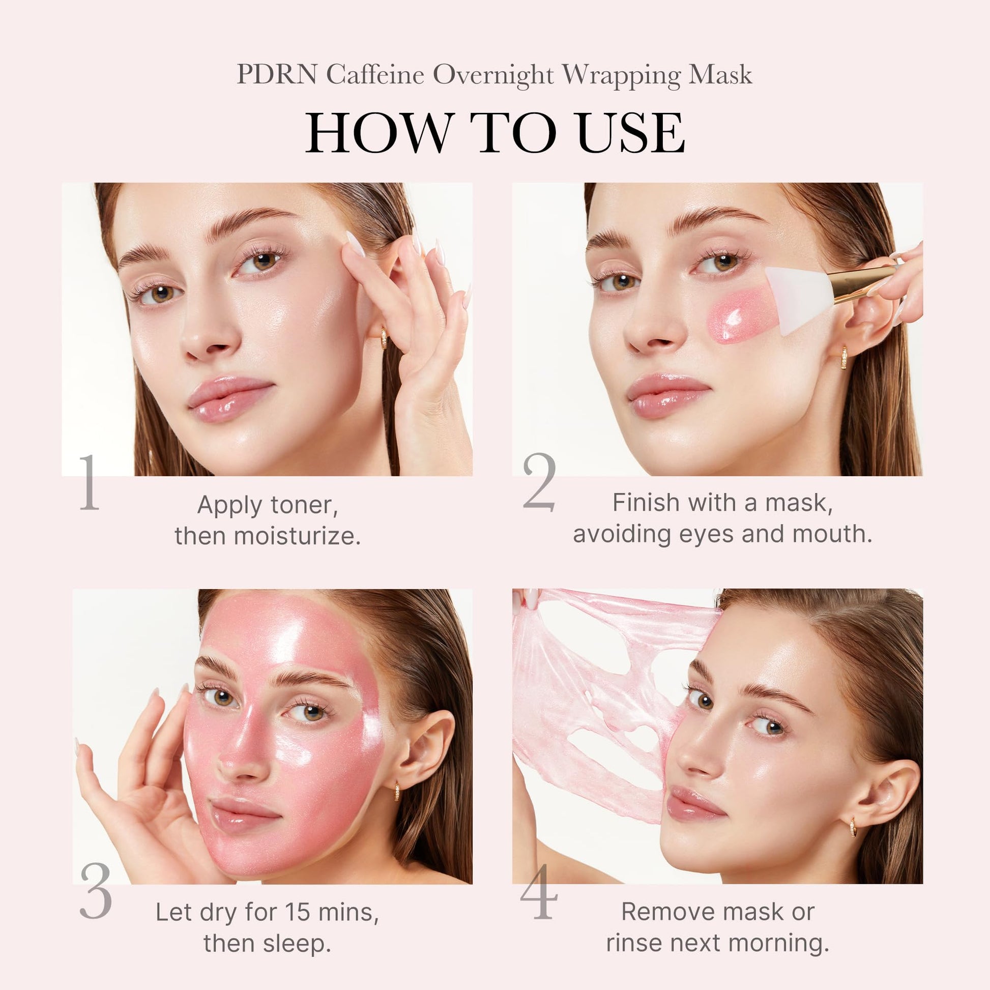 medicube Wrapping Mask PDRN Caffeine Overnight Peel Off Facial Mask | Firming, Depuffing & Hydration | Caffeine, Collagen For Refined, Glass Skin & Face Contour Support | Korean Skin Care, 2.53 fl.oz medicube Au supplements