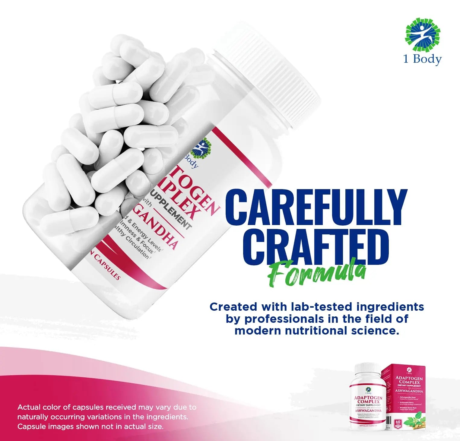 1 Body Adaptogen Complex with Ashwagandha 1 Body Au supplements