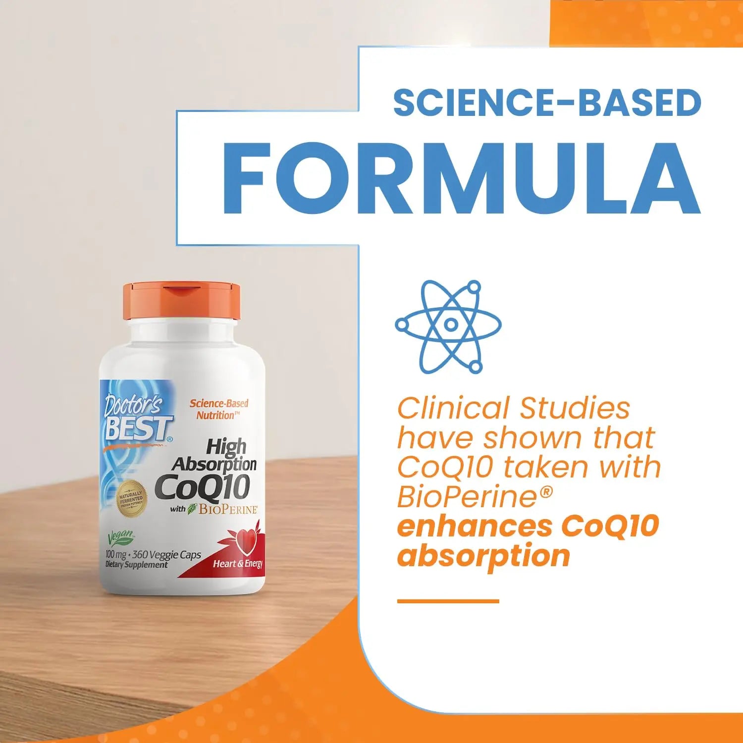 Doctor's Best High Absorption CoQ10 with BioPerine, Gluten Free, Naturally Fermented Doctor's BEST Au supplements