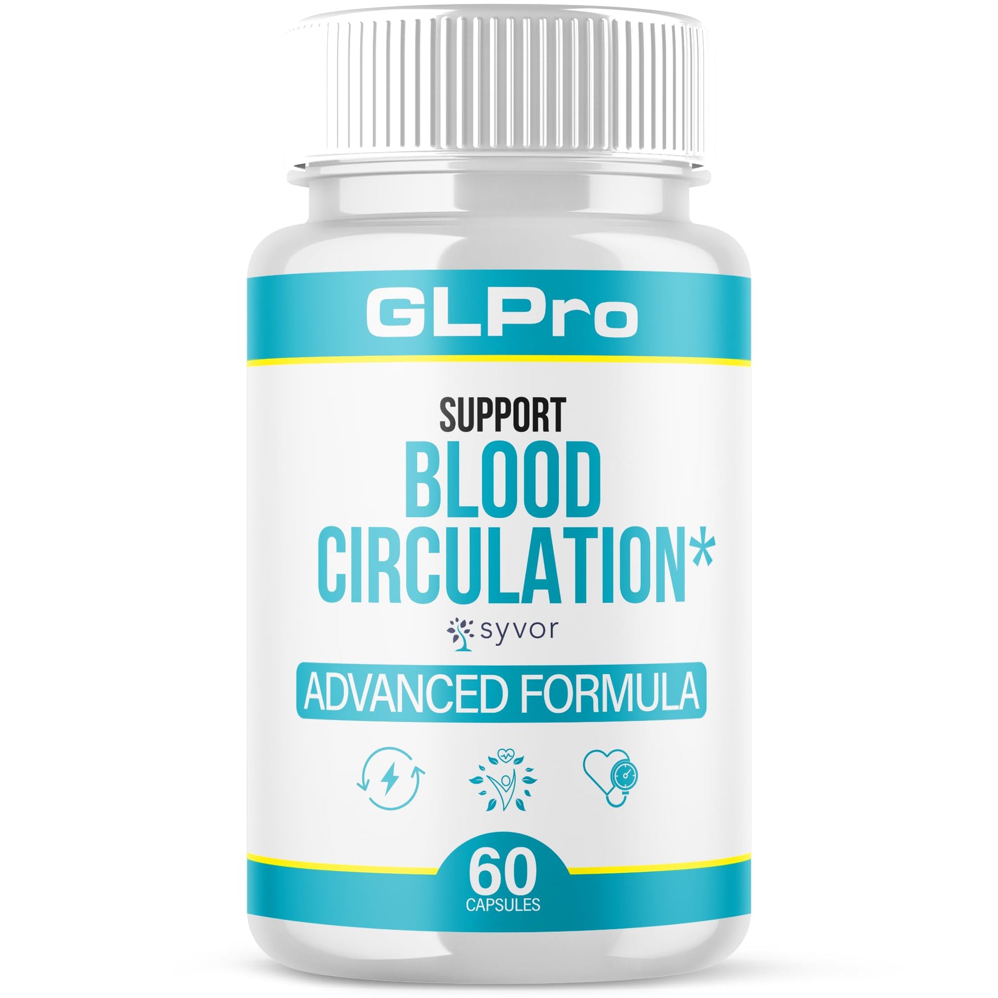 GLPro Blood Capsules, Official GLPro Blood Health Support Pills with All Natural Ingredients, Advanced Formula Supplement with Maximum Strength Premium Vitamins for Women and Men (60 Capsules) Syvor Au supplements