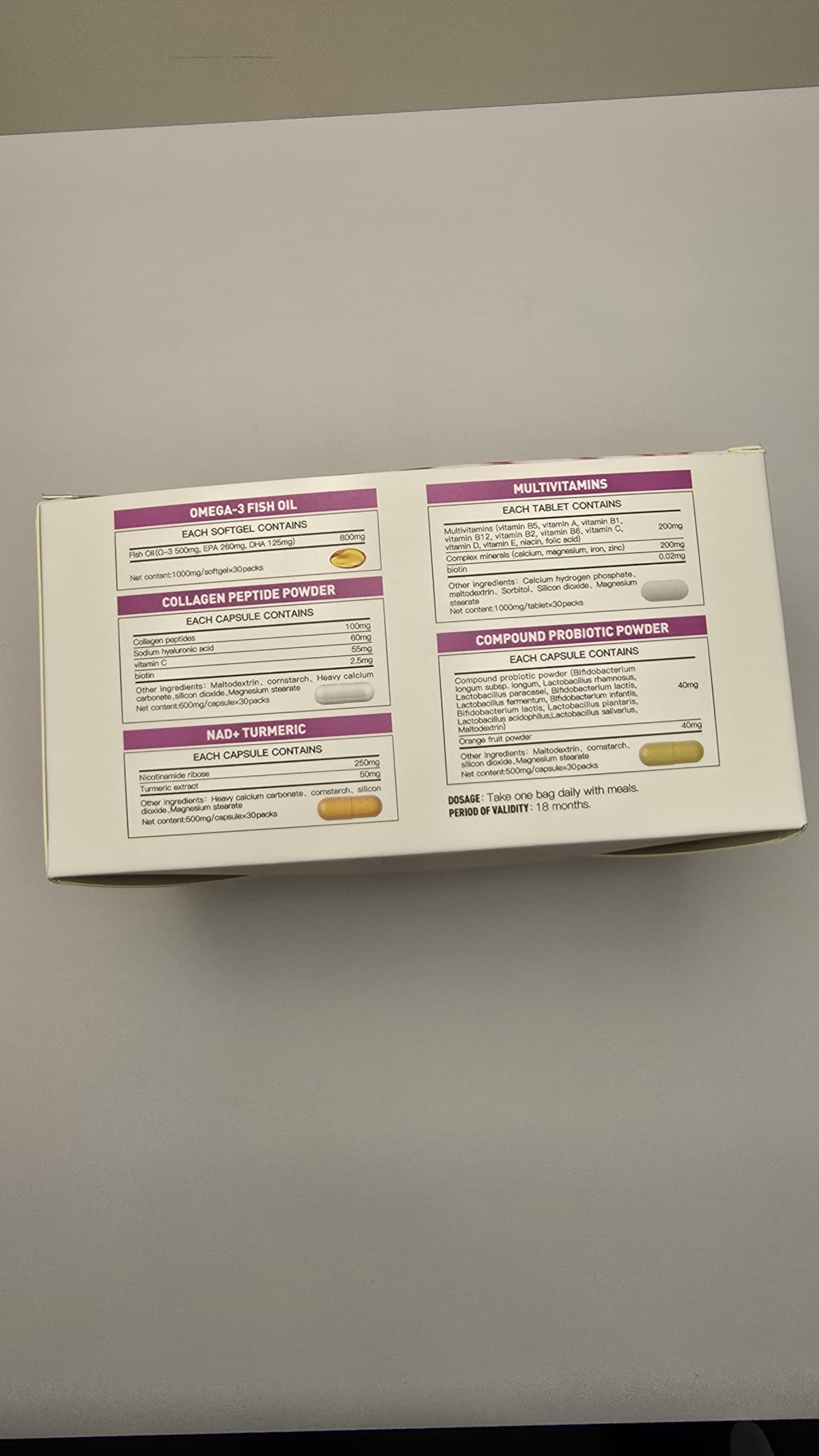 Natener 6 in 1 Women Vaginal Probiotics, 80B CFU Lactobacillus + 800mg Omega-3 + 250mg NAD+ + 179.5mg Vitamin C Promote Healthy Vaginal Odor & Vaginal Flora LLVYUO Au supplements