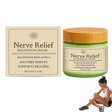 Total Relief Magnesium Cream - Nerve Relief Magnesium Cream with MSM & Arnica,Total ReliefCream for Muscle Relaxation, Soothes Nerves & Daily Soothing Support, Deep Hydration,50g/1.76oz Aus Healthcare Au supplements