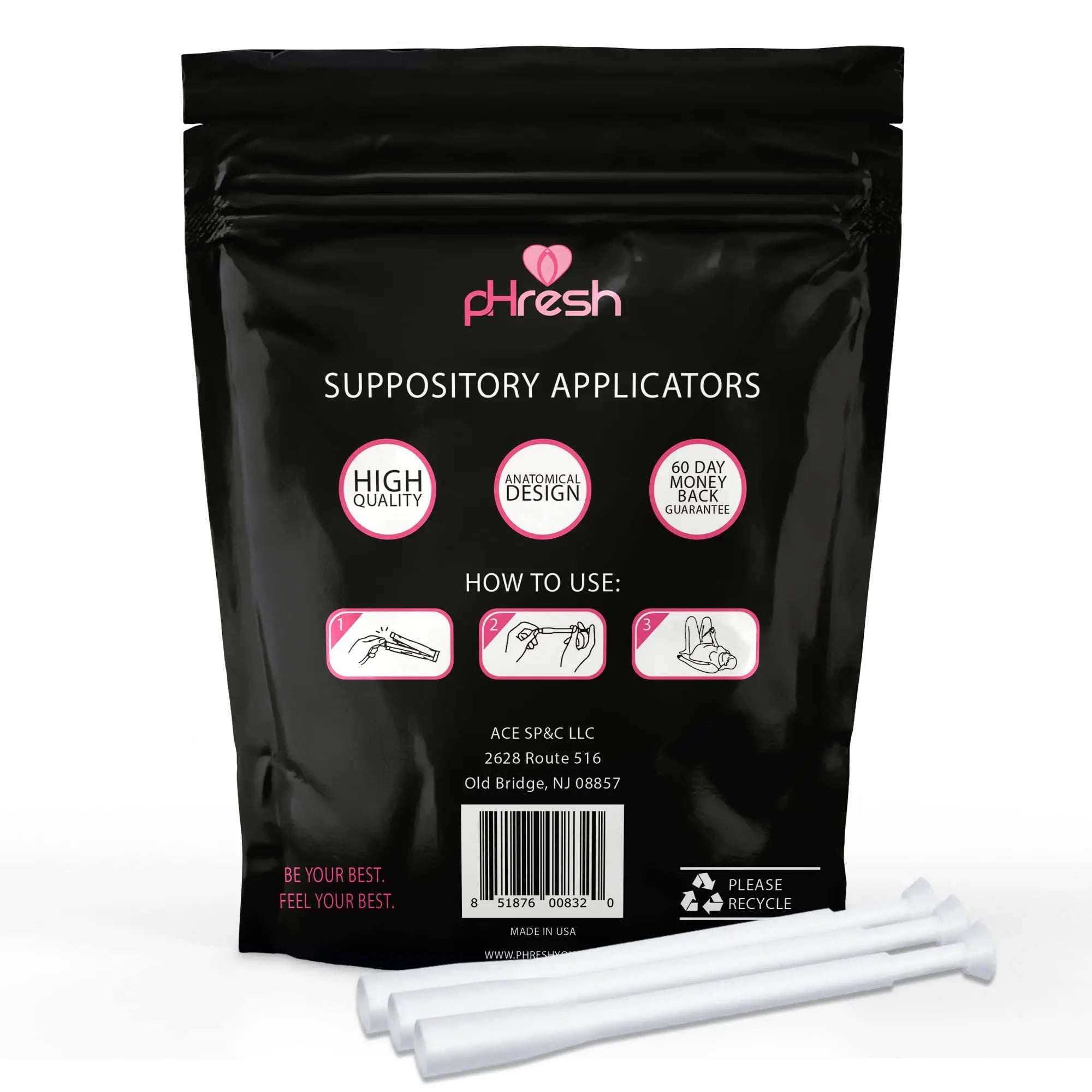 ACE NUTRITION Boric Acid Suppositories + 30 Applicators ACE NUTRITION Au supplements