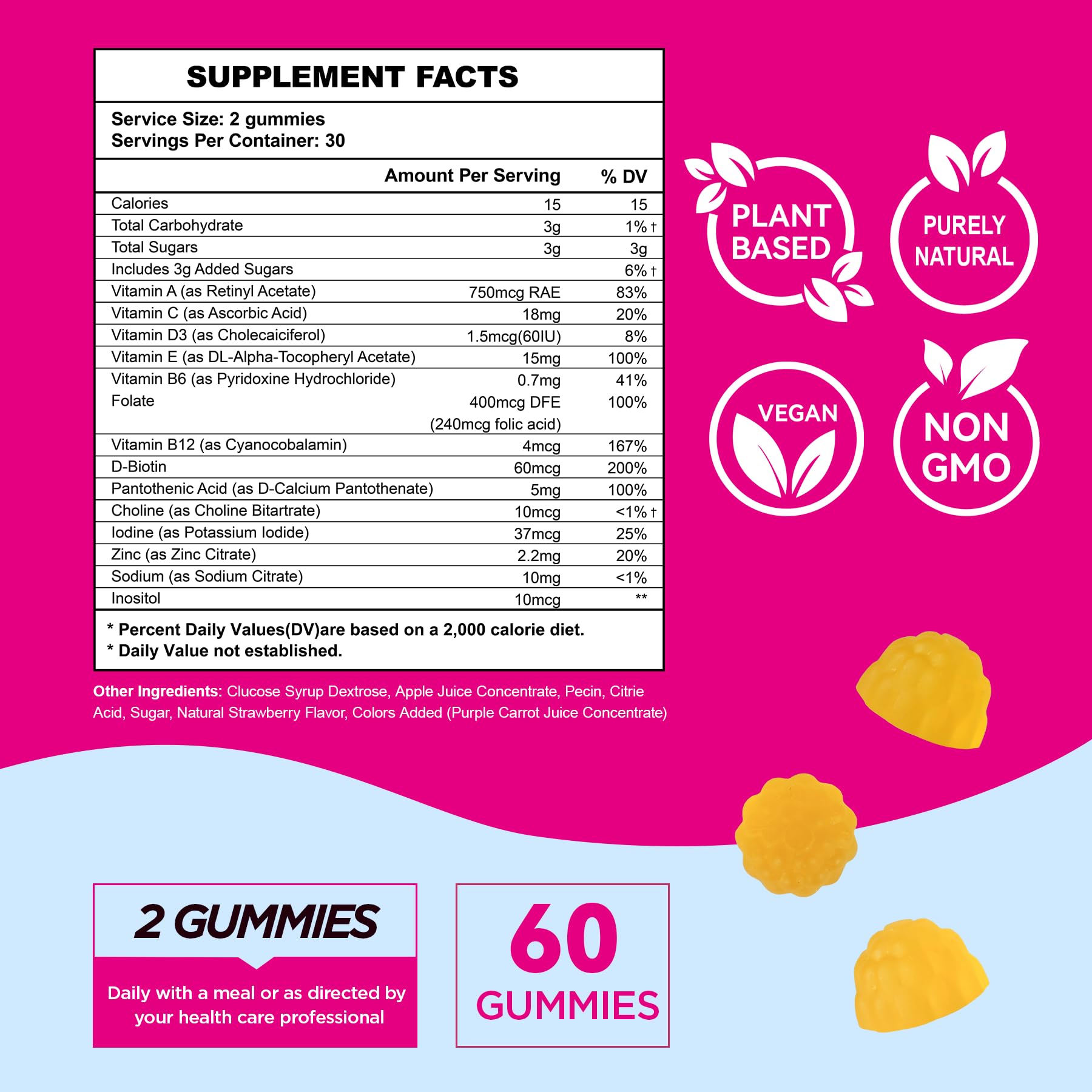 Fertility Gummies for Women to Get Pregnant Fast, Folic Acid Conception Gummies to Boost Fertility for Her, 60 Count Fertility Vitamin Gummy Support Hormone Balance, Ovulation & Period Cycle Aromlife Au supplements