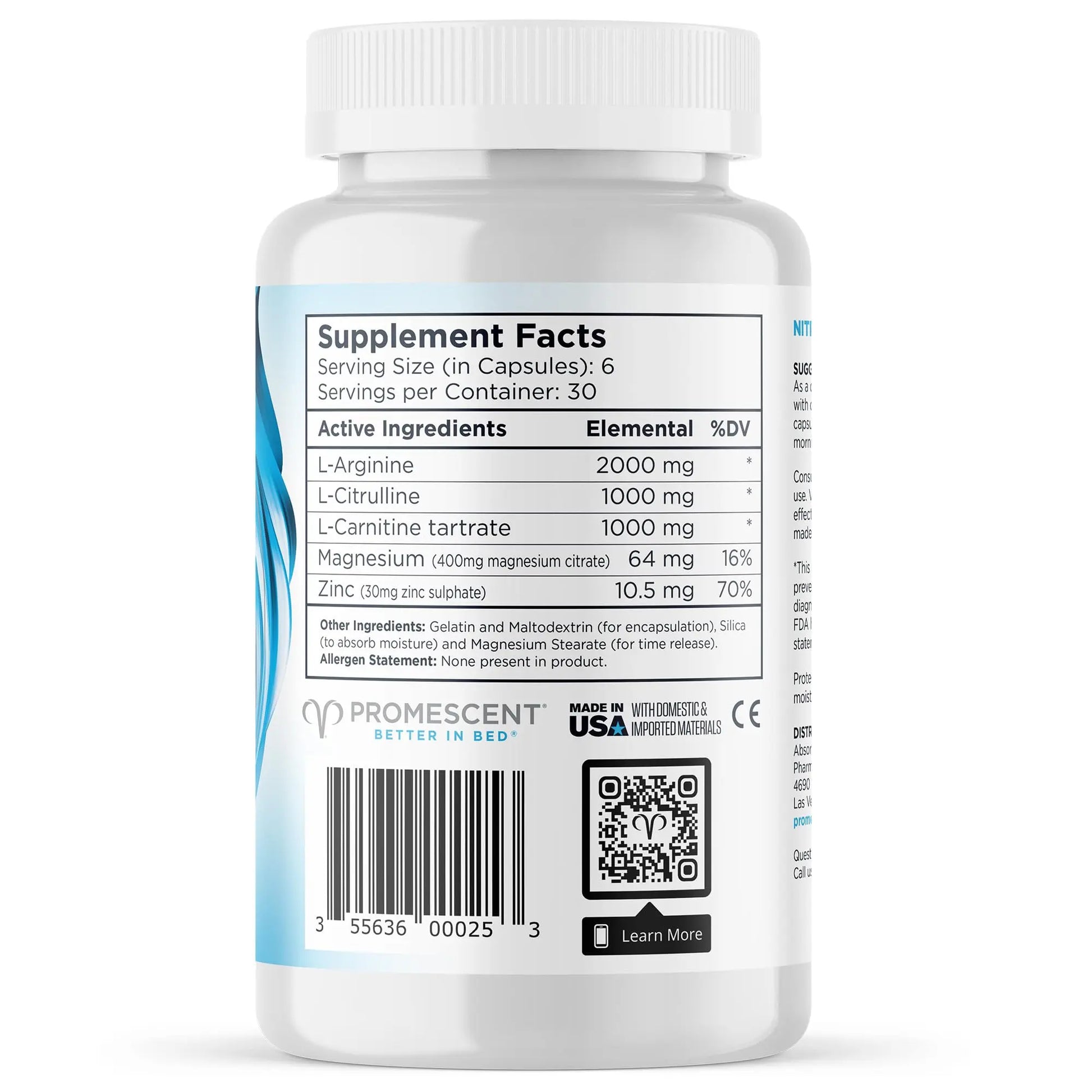 VitaFLUX Triple Power Nitric Oxide Supplement for Male Performance + VitaFLUX Women's Promescent Au supplements