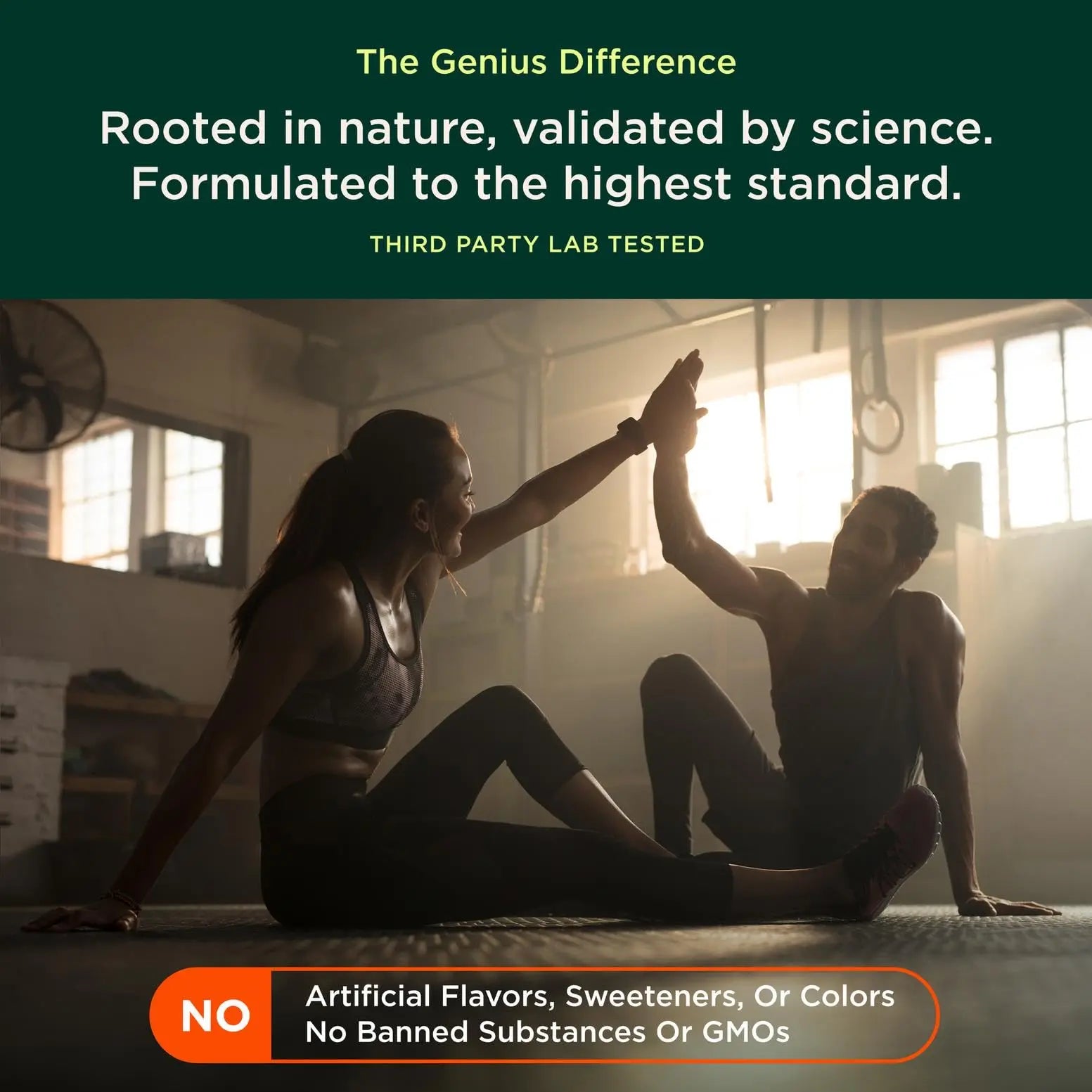 The Genius Brand Genius Creatine - Creatine Monohydrate Powder for Active Lifestyles - Endurance, Strength, Brain Performance & Muscle Health Support - Mind-to-Muscle Formula - Unflavored - 6 oz The Genius Brand Au supplements