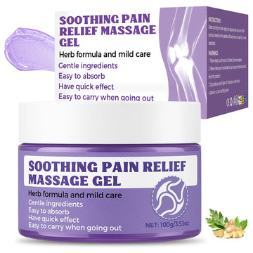 Soothing Massage Gel (100g) - Joint Relief Purple Gel, Natural Ingredients Soothing Relief Cream, Fast-Absorbing Jointgel Cream for Soothing Joint, Shoulder, Knee, Back, Lumbar & Muscle Stiffness Vereclue Au supplements