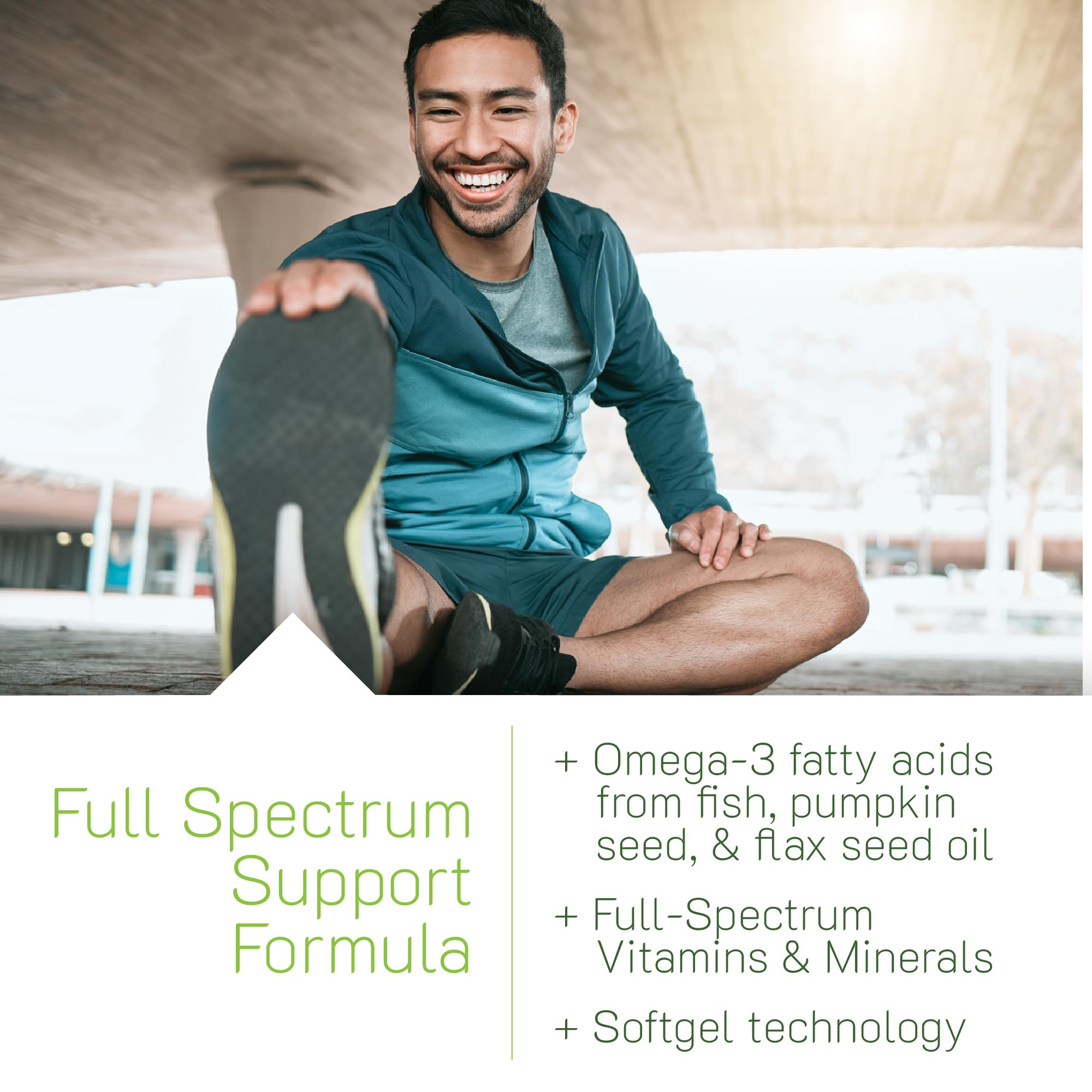Irwin Naturals Men's Living Green Liquid-Gel Multi - 70 Essential Nutrients, Full-Spectrum Vitamin Supplements for Men, Wholefood Blend - Promotes Brain & Adrenal Support - 120 Soft-Gels (3 Pack) Irwin Naturals Au supplements