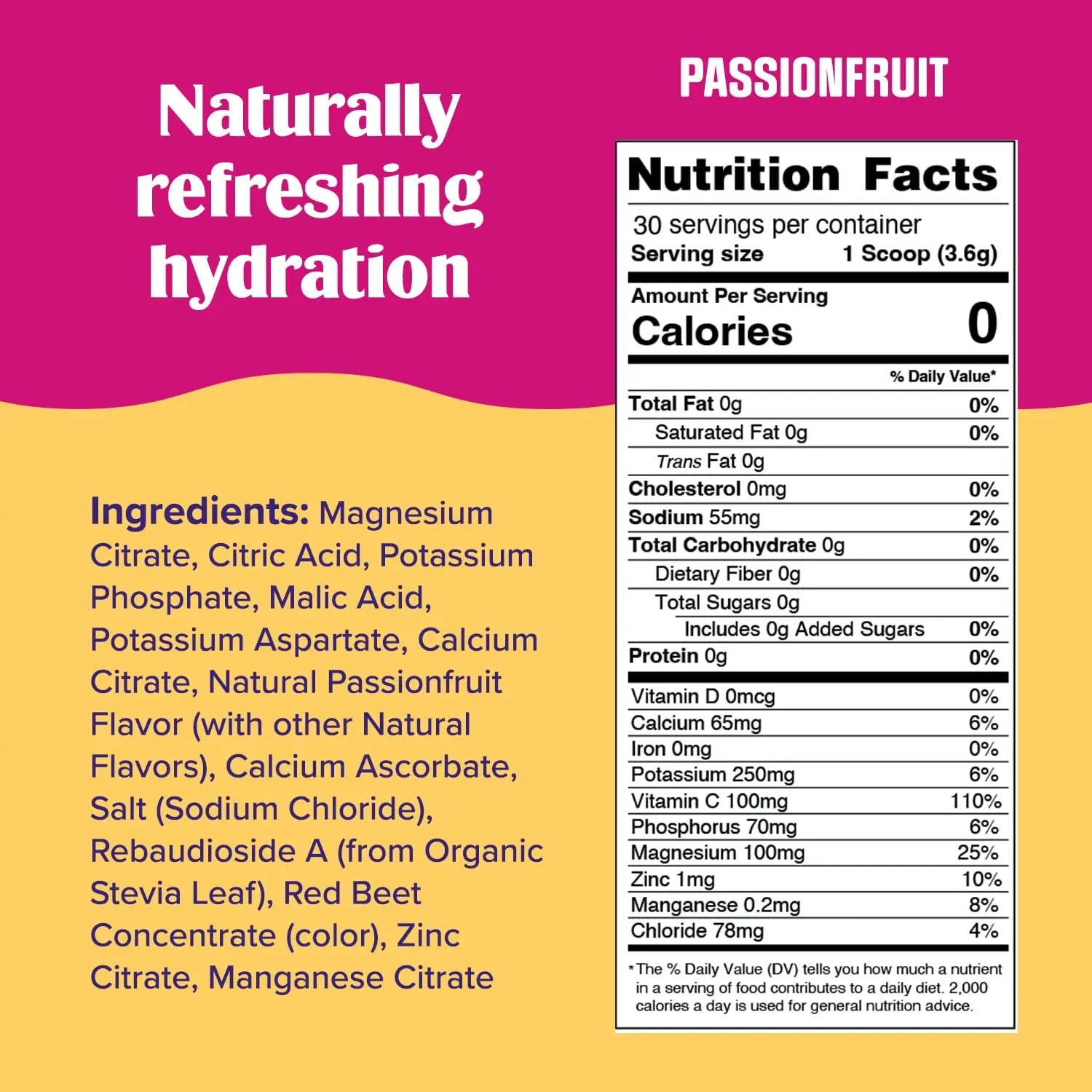Ultima Replenisher Daily Electrolyte Drink Mix – Passionfruit, 30 Servings – Hydration Ultima Replenisher Au supplements