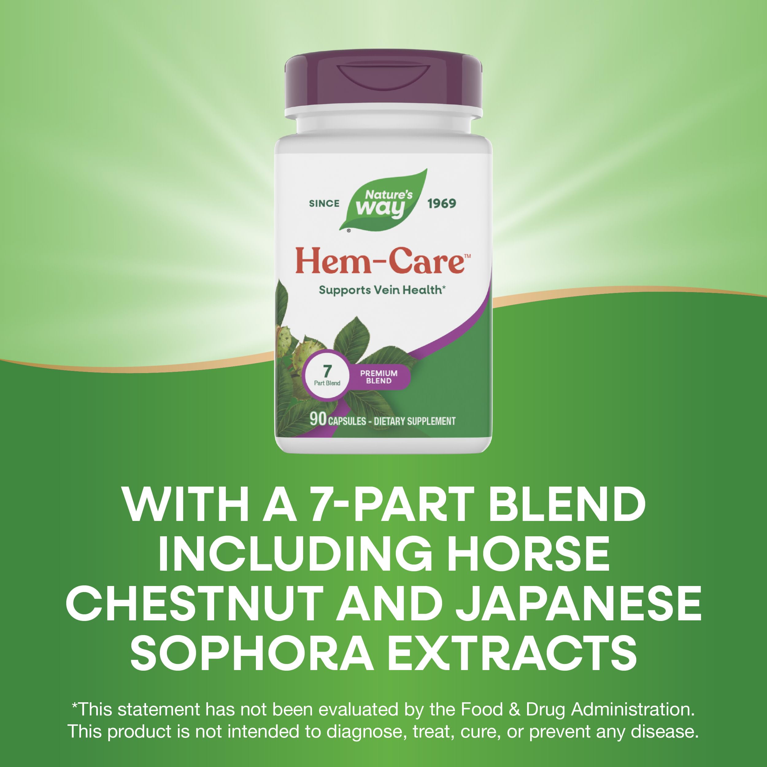 Nature's Way Premium Hem-Care, Unique Vein Health Blend*, 90 Capsules Nature's Way Au supplements