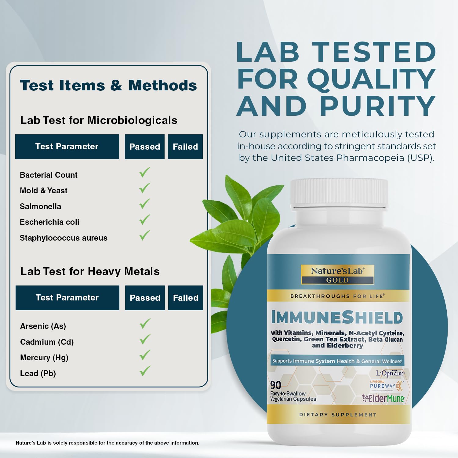 Nature's Lab Gold ImmuneShield - Supports Immune System Health & General Wellness* - 90 Capsules (30 Day Supply) Nature's Lab Au supplements
