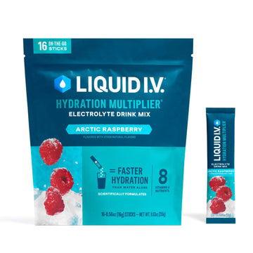 Liquid I.V.® Hydration Multiplier - Arctic Raspberry | Electrolyte Powder Drink Mix | 1 Pack (16 Servings) Liquid I.V. Au supplements